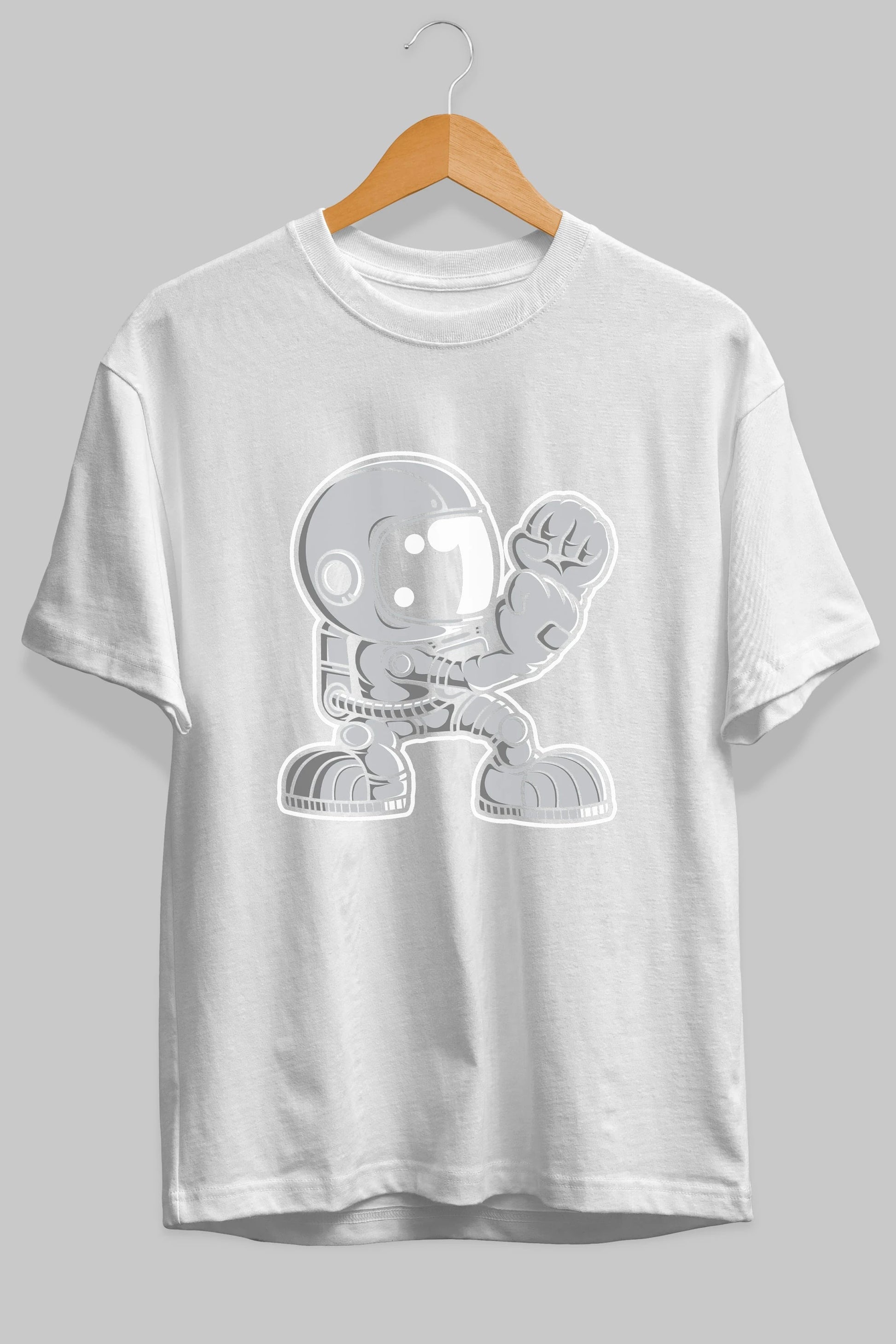 Astronaut Fighting Irish Ön Baskılı Oversize t-shirt Erkek Kadın Unisex