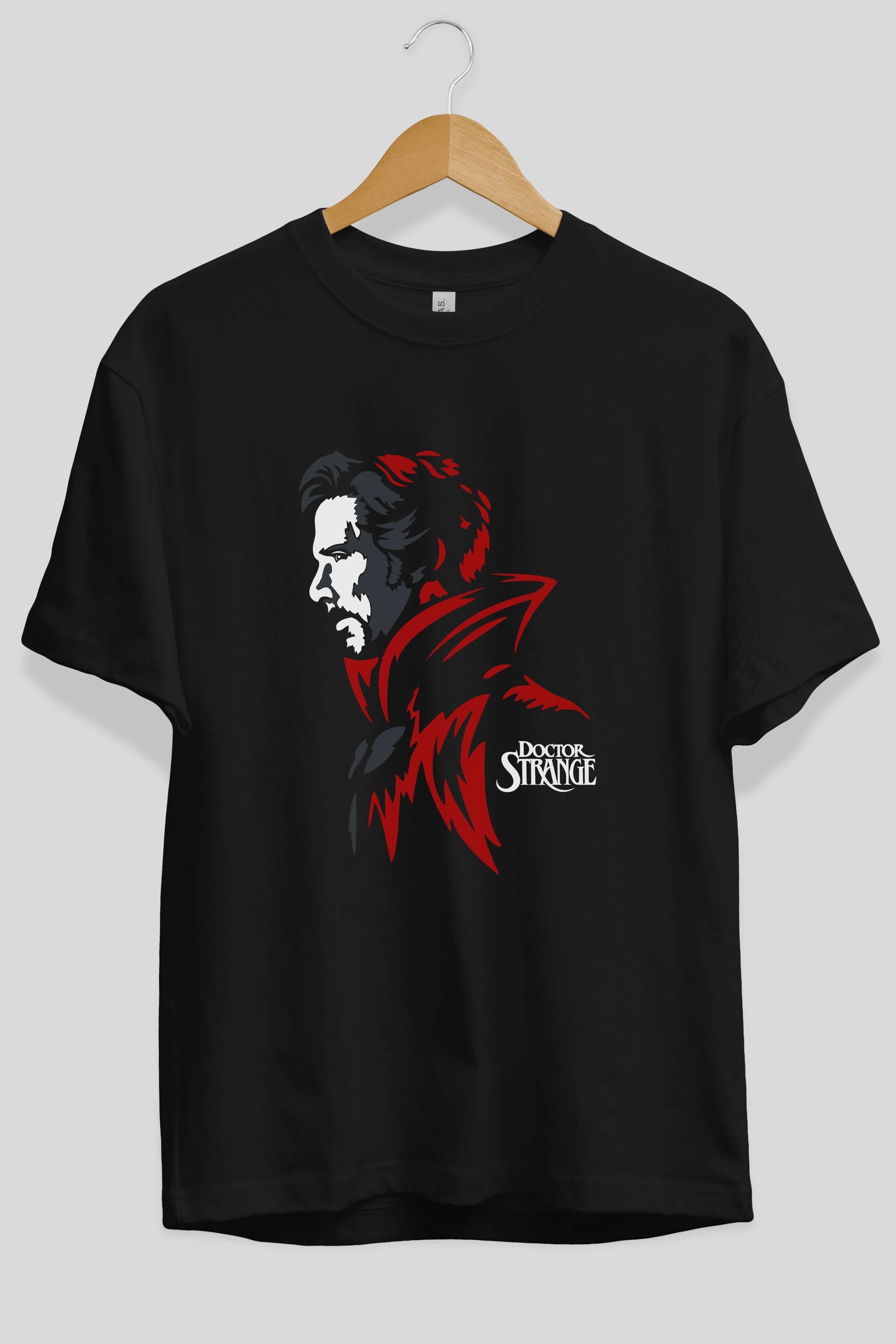Doctor Strange (2) Ön Baskılı Oversize t-shirt Erkek Kadın Unisex %100 Pamuk Bisiklet Yaka tişort