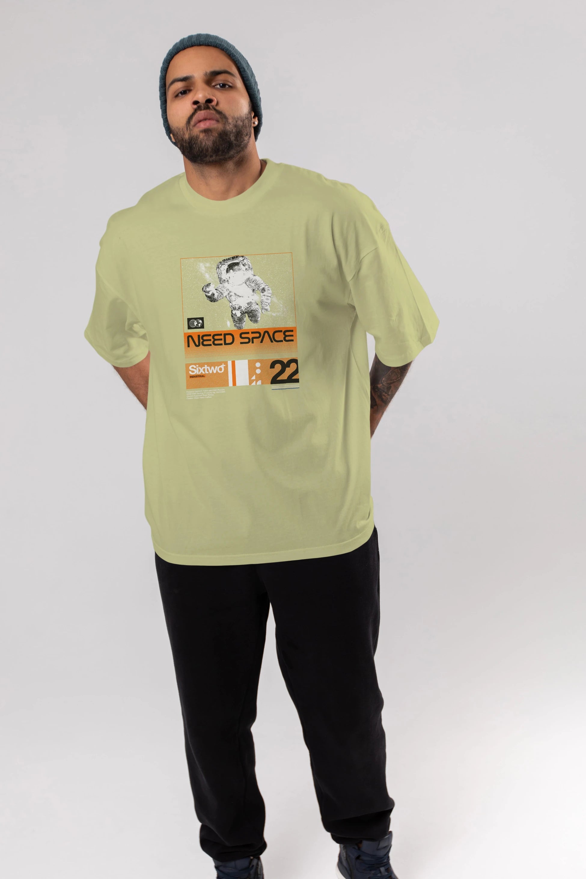 Need Space Ön Baskılı Oversize t-shirt Erkek Kadın Unisex
