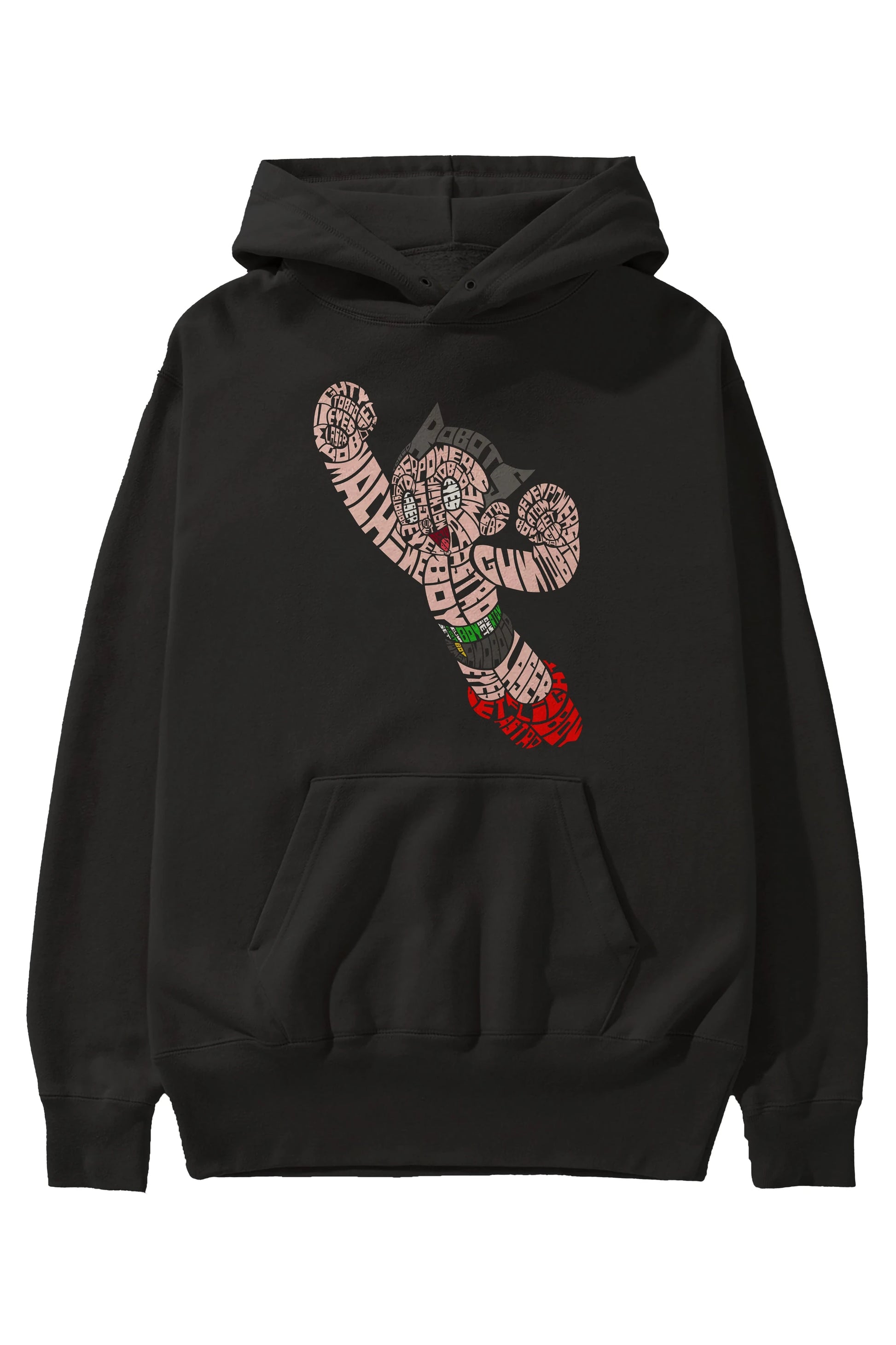 Astroboy Ön Baskılı Hoodie Oversize Kapüşonlu Sweatshirt Erkek Kadın Unisex