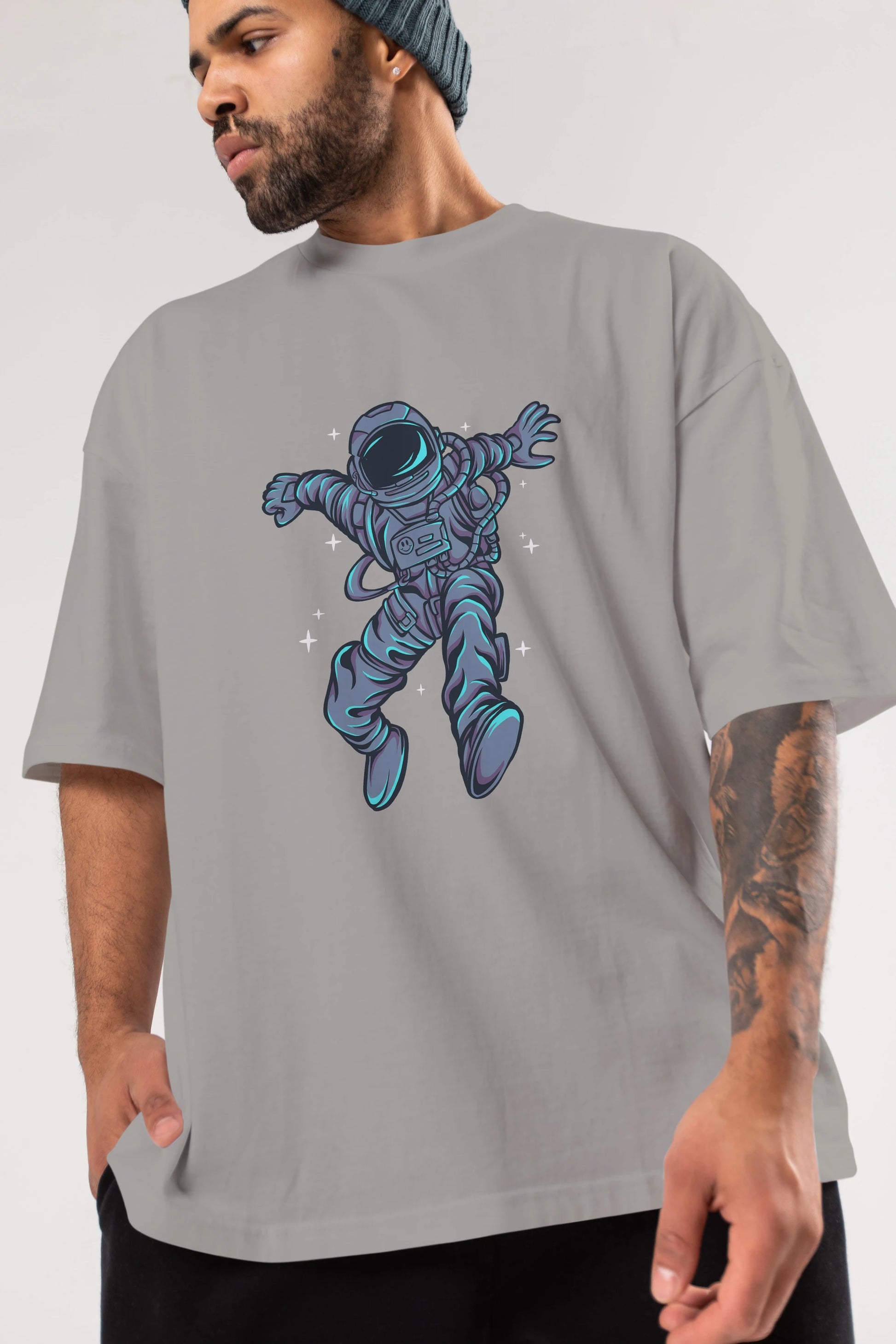 Astrostars tshirt Ön Baskılı Oversize t-shirt Erkek Kadın Unisex