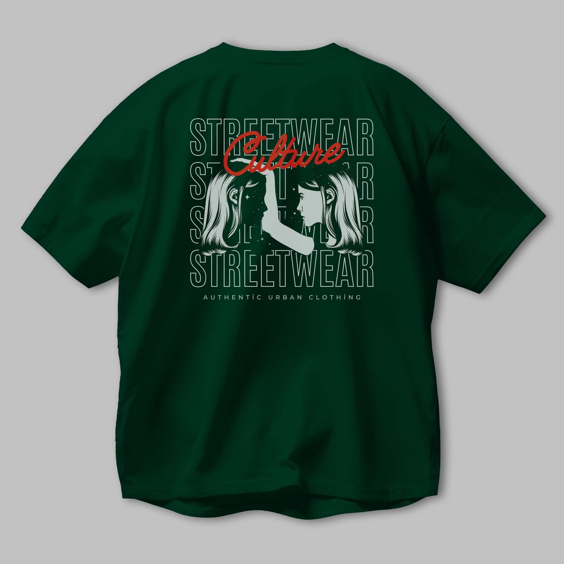 Culture Streetwear Yazılı Arka Baskılı Oversize t-shirt Erkek Kadın Unisex