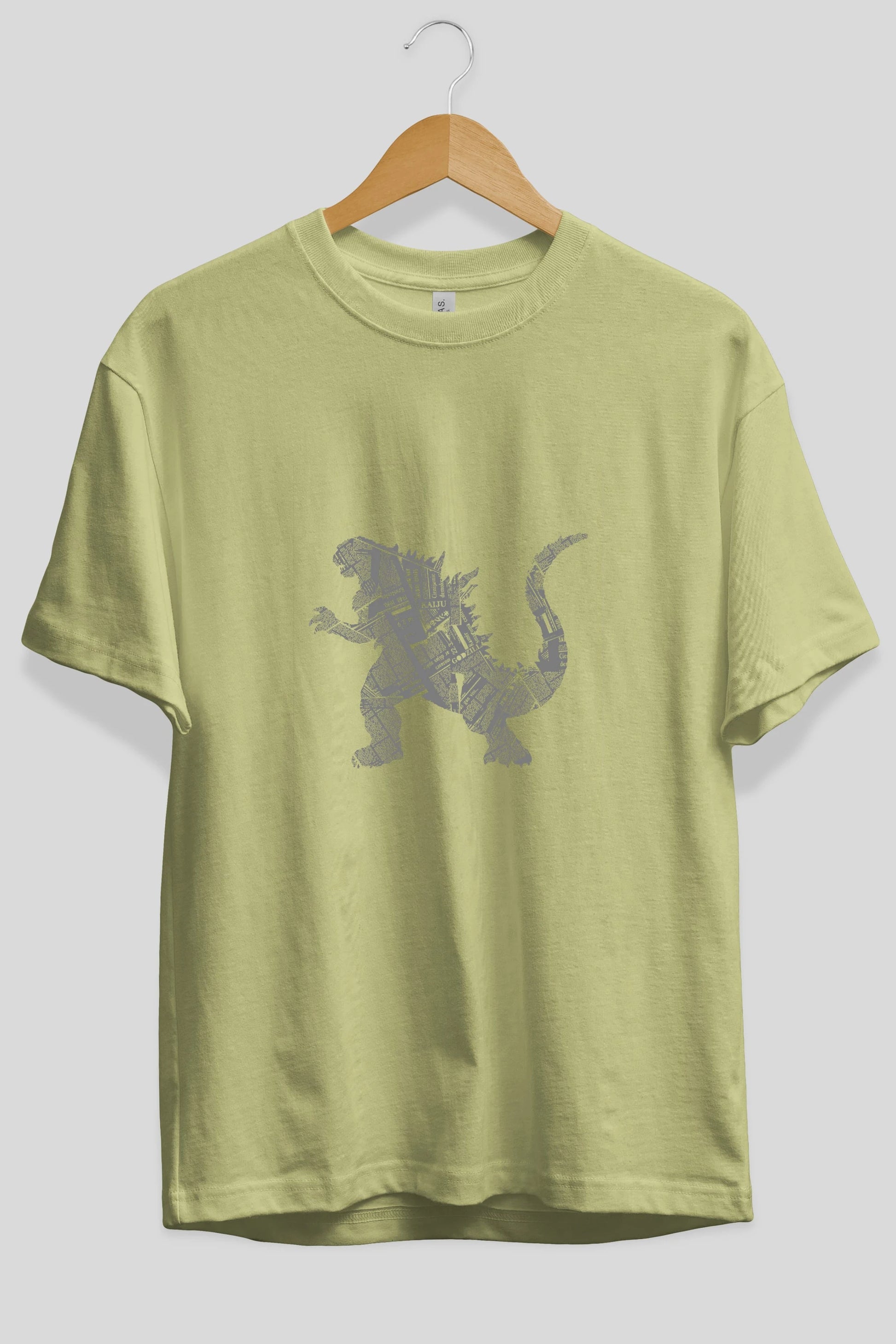Kaiju Ön Baskılı Oversize t-shirt %100 pamuk Erkek Kadın Unisex