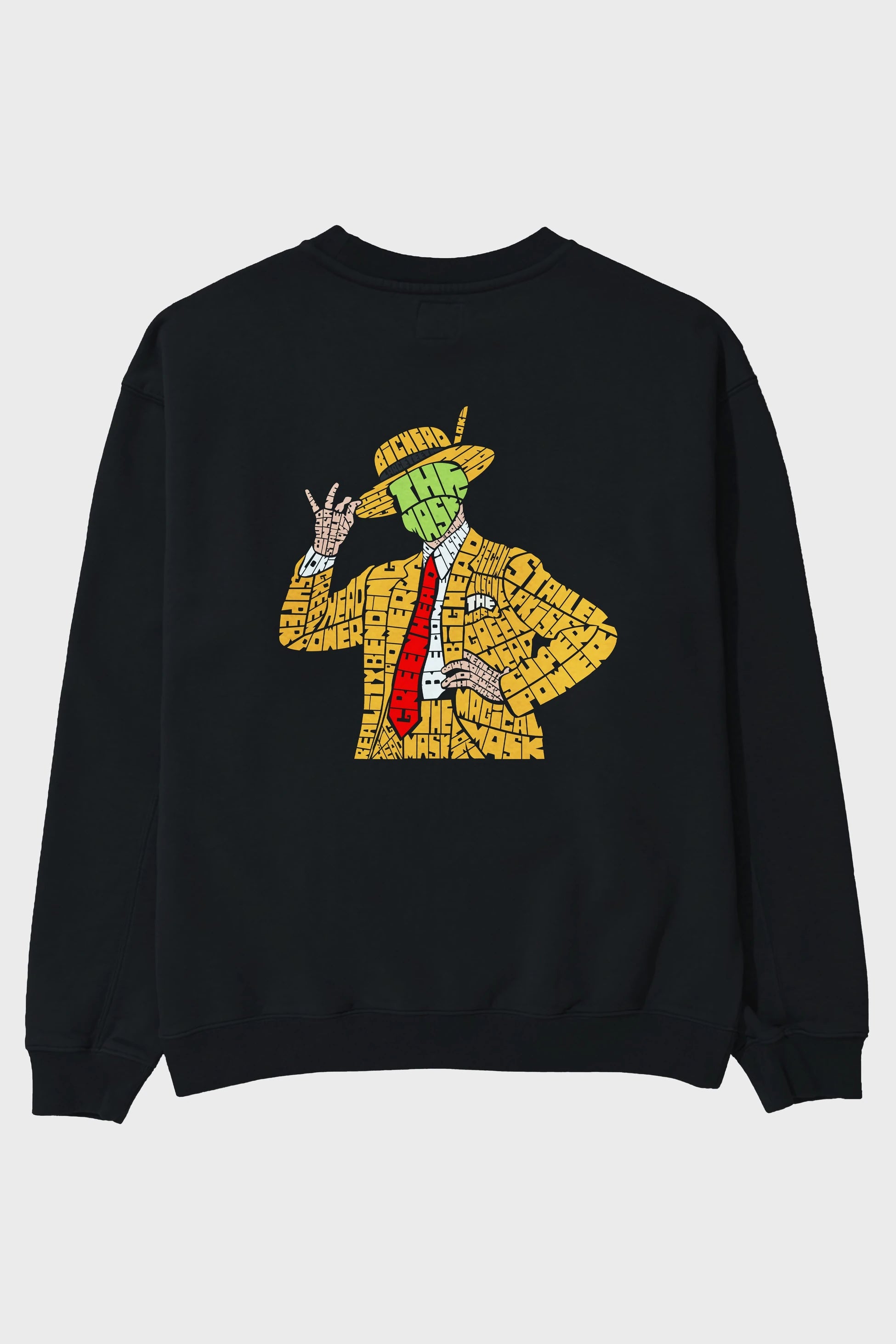 The Mask Arka Baskılı Oversize Sweatshirt Erkek Kadın Unisex