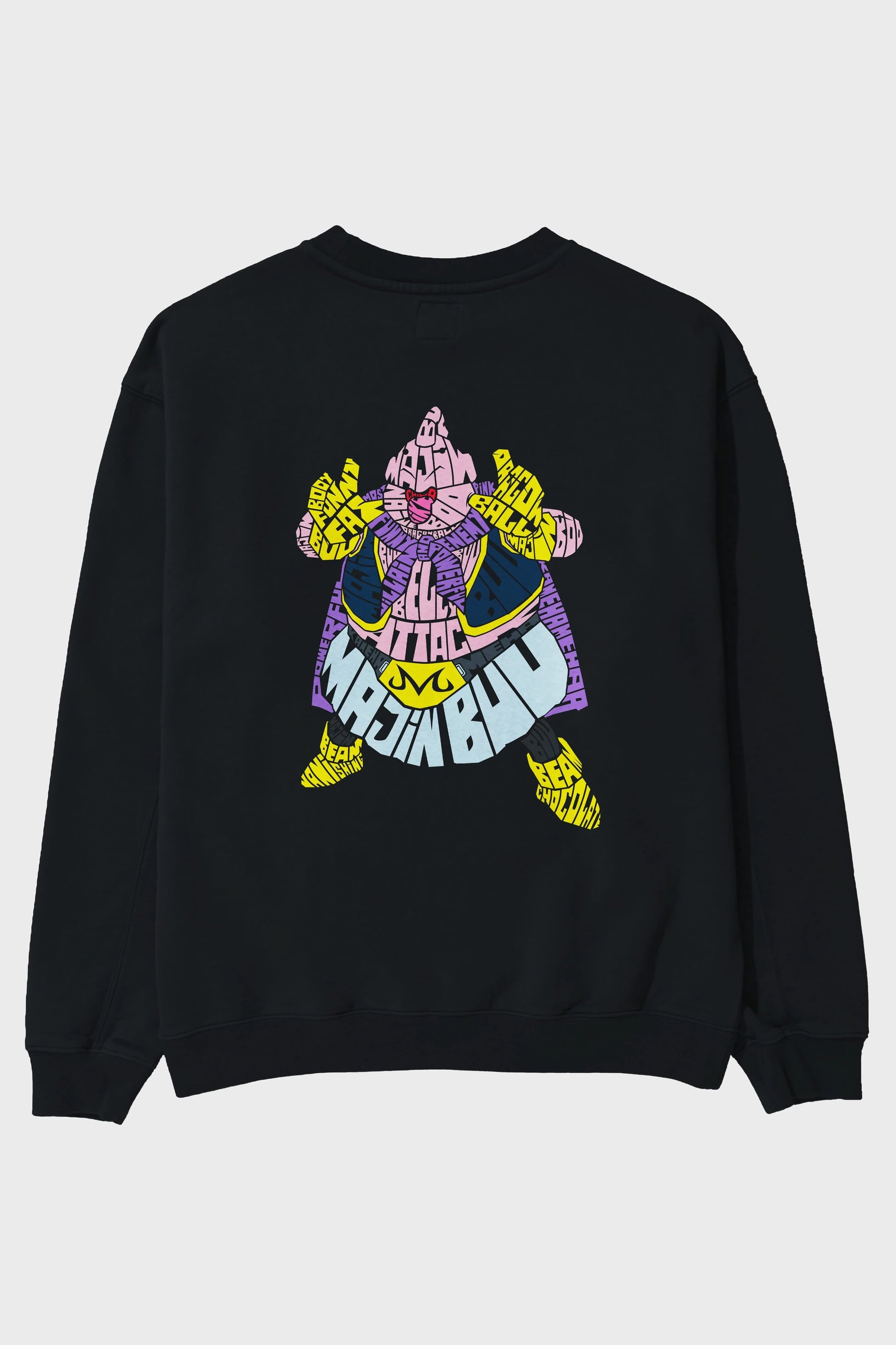 Majin Buu Arka Baskılı Oversize Sweatshirt Erkek Kadın Unisex