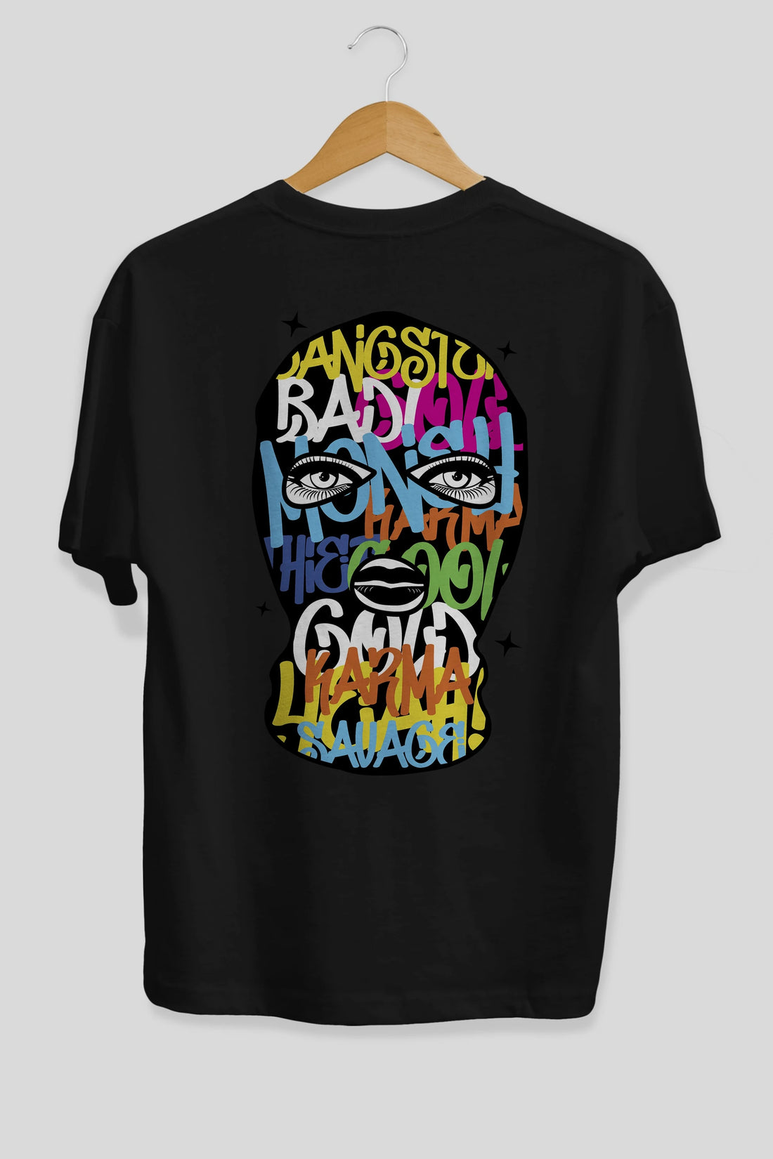 Karma Savage Arka Baskılı Oversize t-shirt Erkek Kadın Unisex