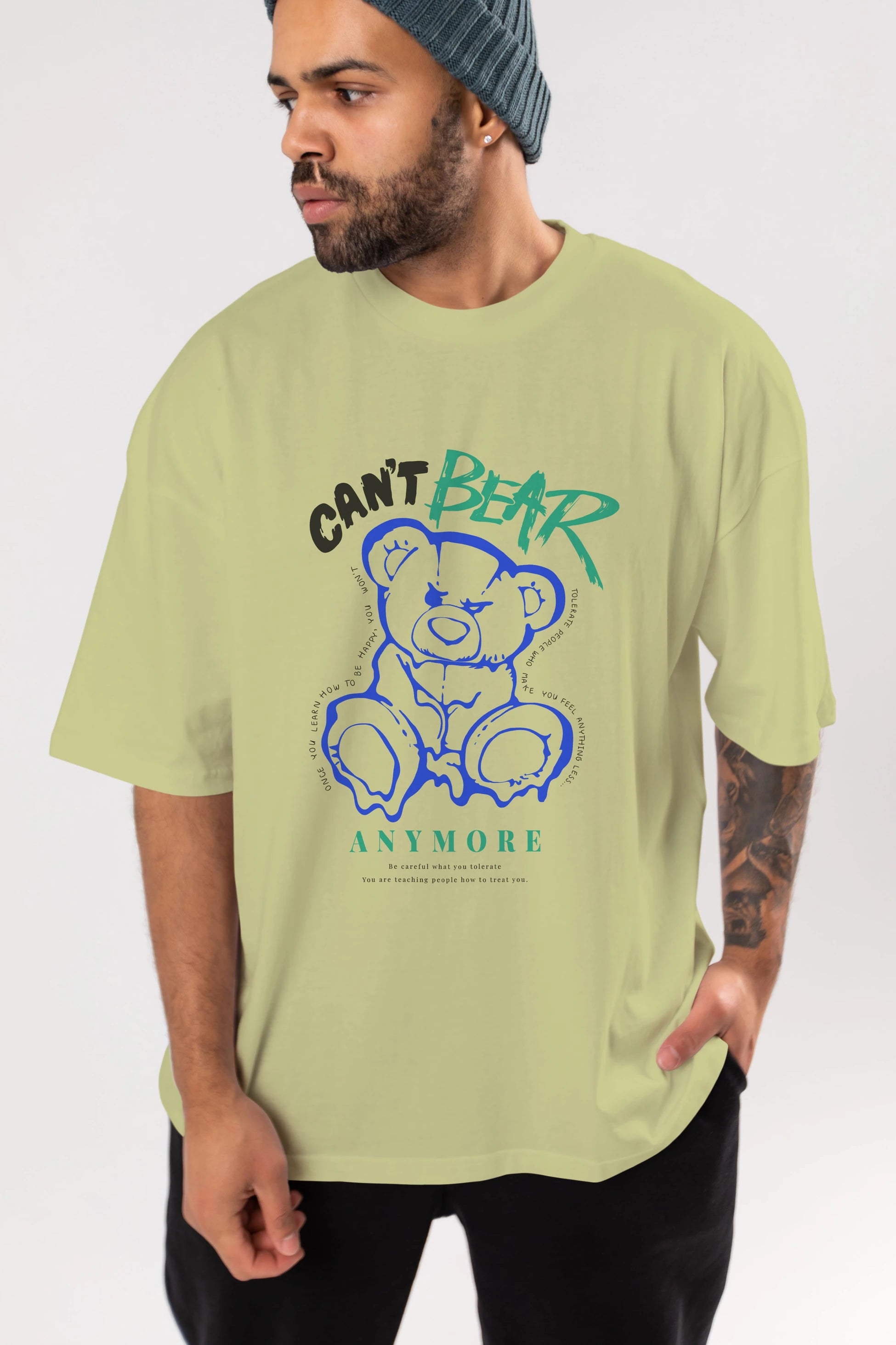 Cant Bear Anymore Ön Baskılı Oversize t-shirt Erkek Kadın Unisex
