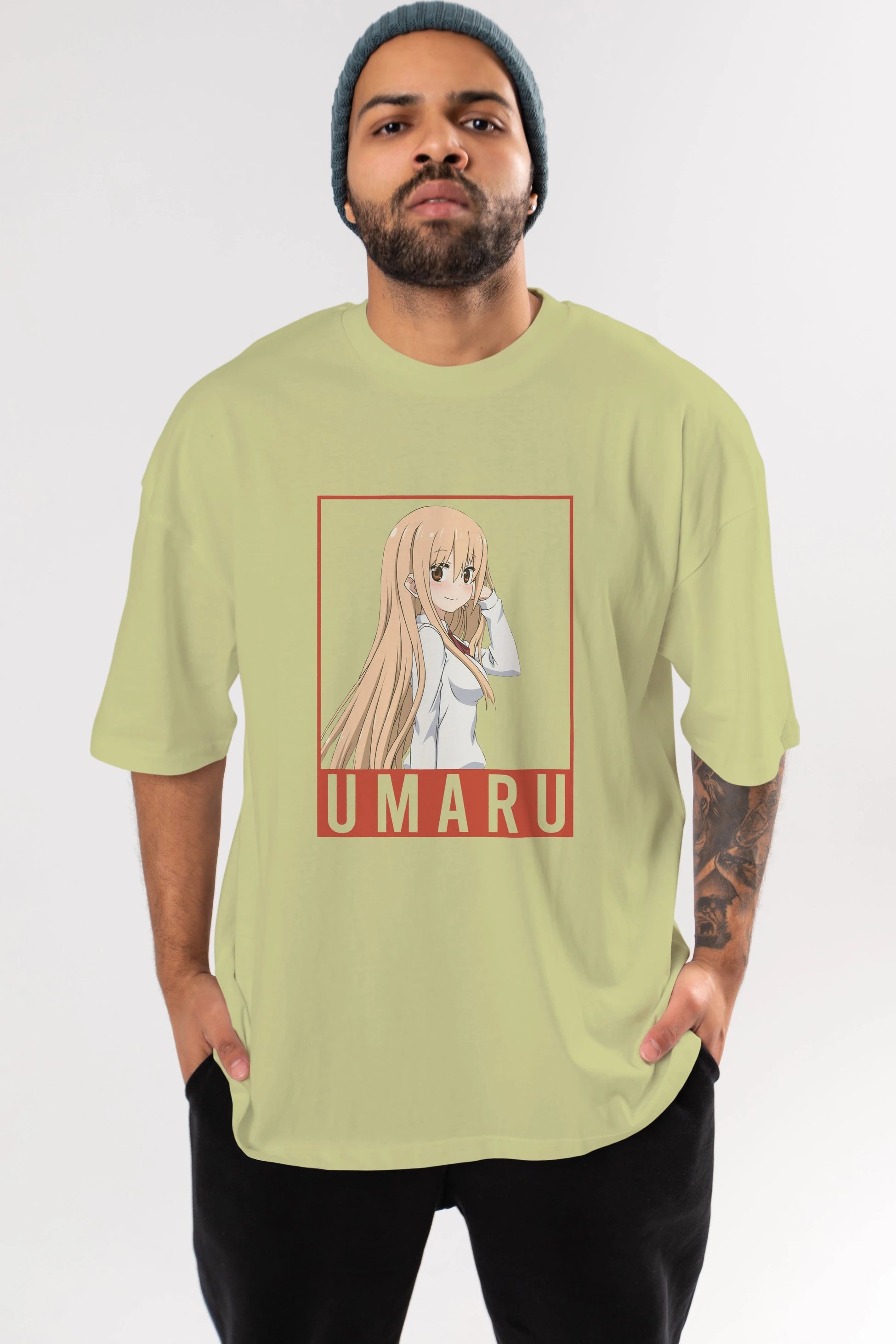 Umaru Doma 2 (2) Anime Ön Baskılı Oversize t-shirt %100 pamuk Erkek Kadın Unisex