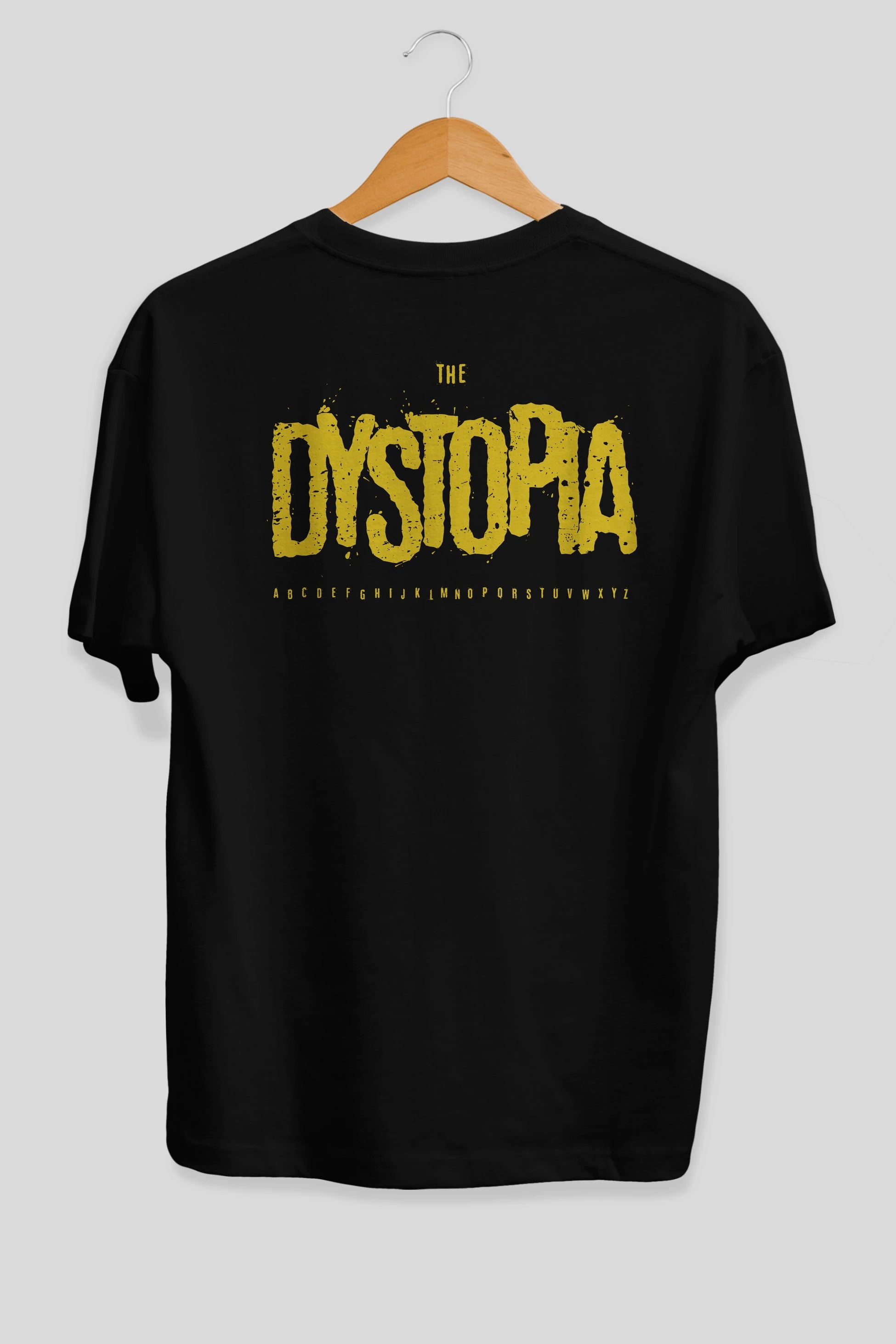 The Dystopia Arka Baskılı Oversize t-shirt Erkek Kadın Unisex