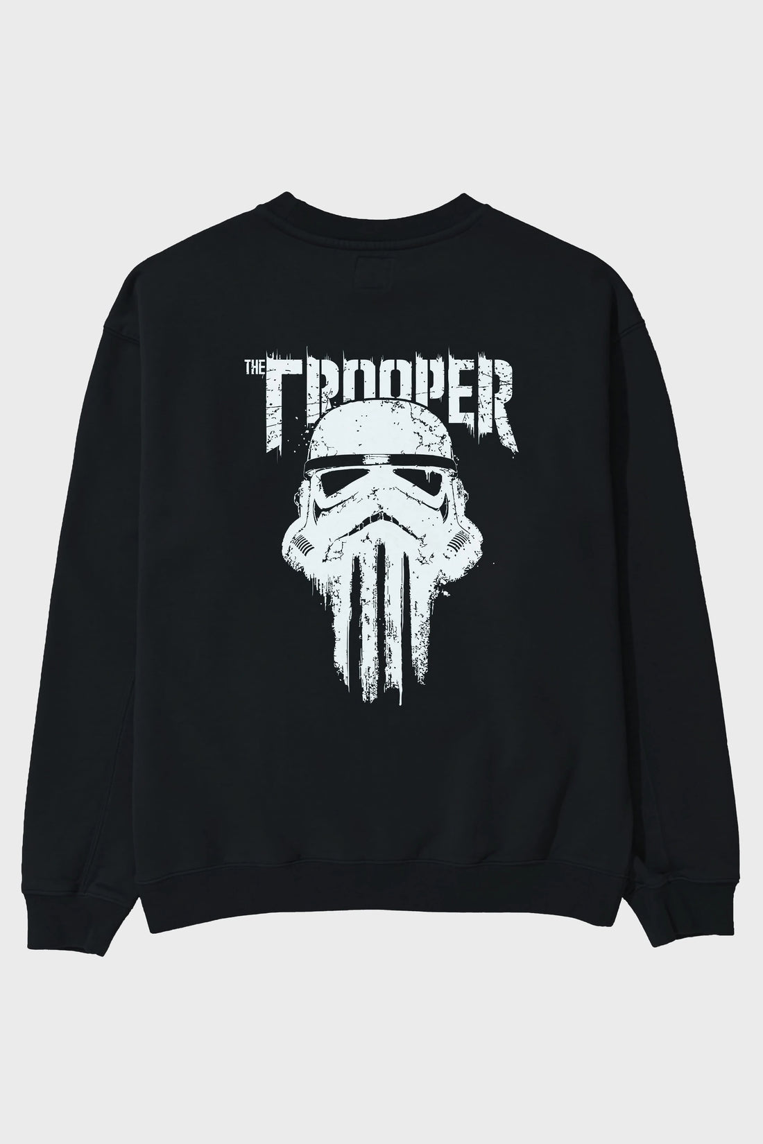 The Trooper Arka Baskılı Oversize Sweatshirt Erkek Kadın Unisex