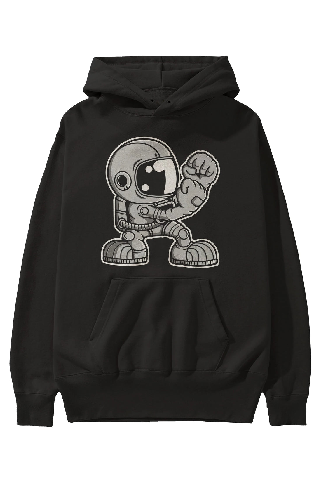 Astronaut Fighting Irish Ön Baskılı Hoodie Oversize Kapüşonlu Sweatshirt Erkek Kadın Unisex