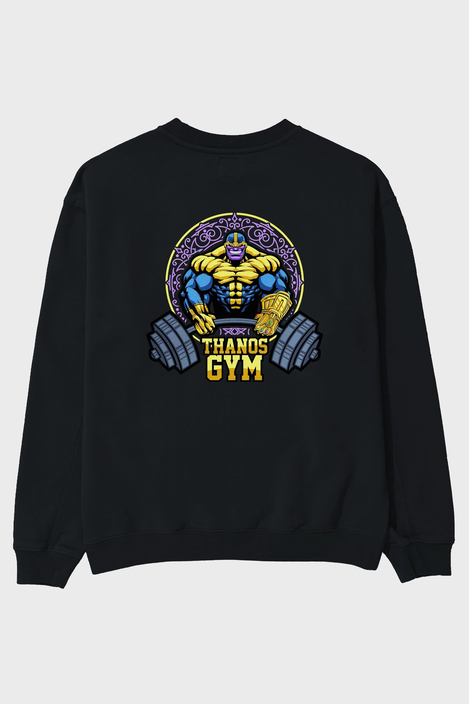 Thanos GYM Arka Baskılı Oversize Sweatshirt Erkek Kadın Unisex
