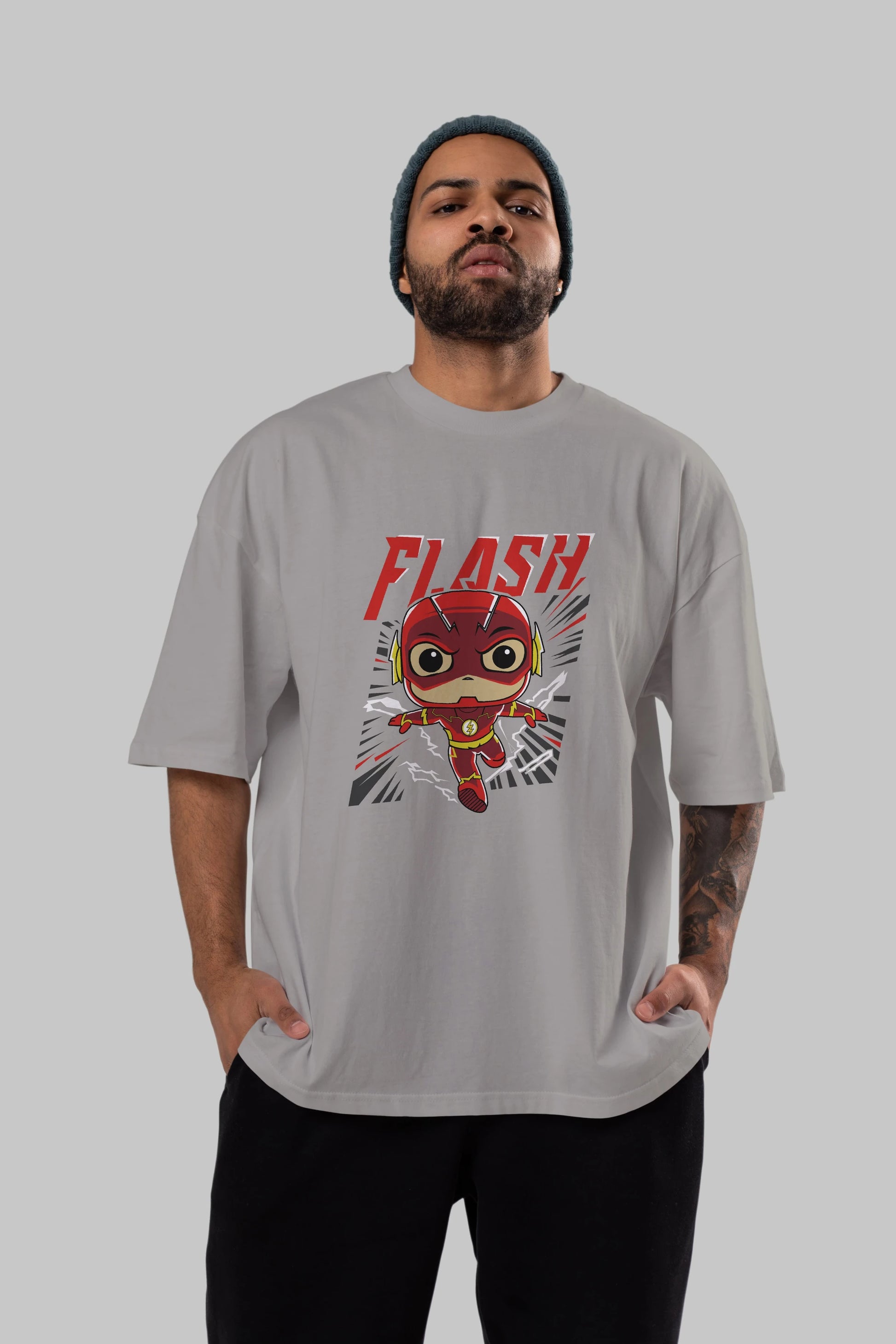 Flash Avengers (4) Ön Baskılı Oversize t-shirt Erkek Kadın Unisex %100 Pamuk Bisiklet Yaka tişort