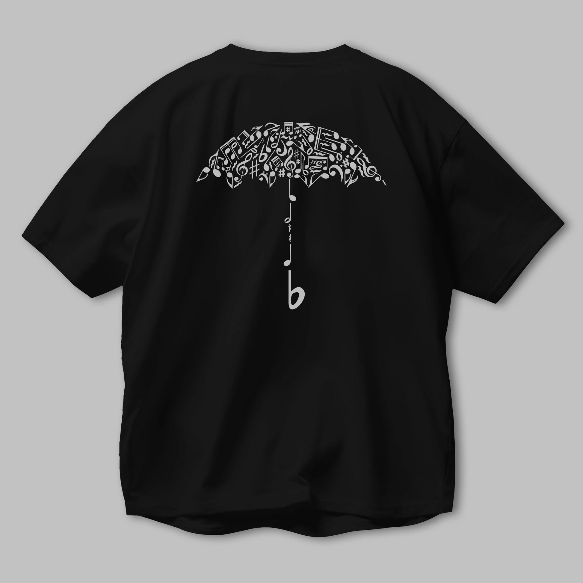Sound Of Rain Arka Baskılı Oversize t-shirt %100 pamuk Erkek Kadın Unisex