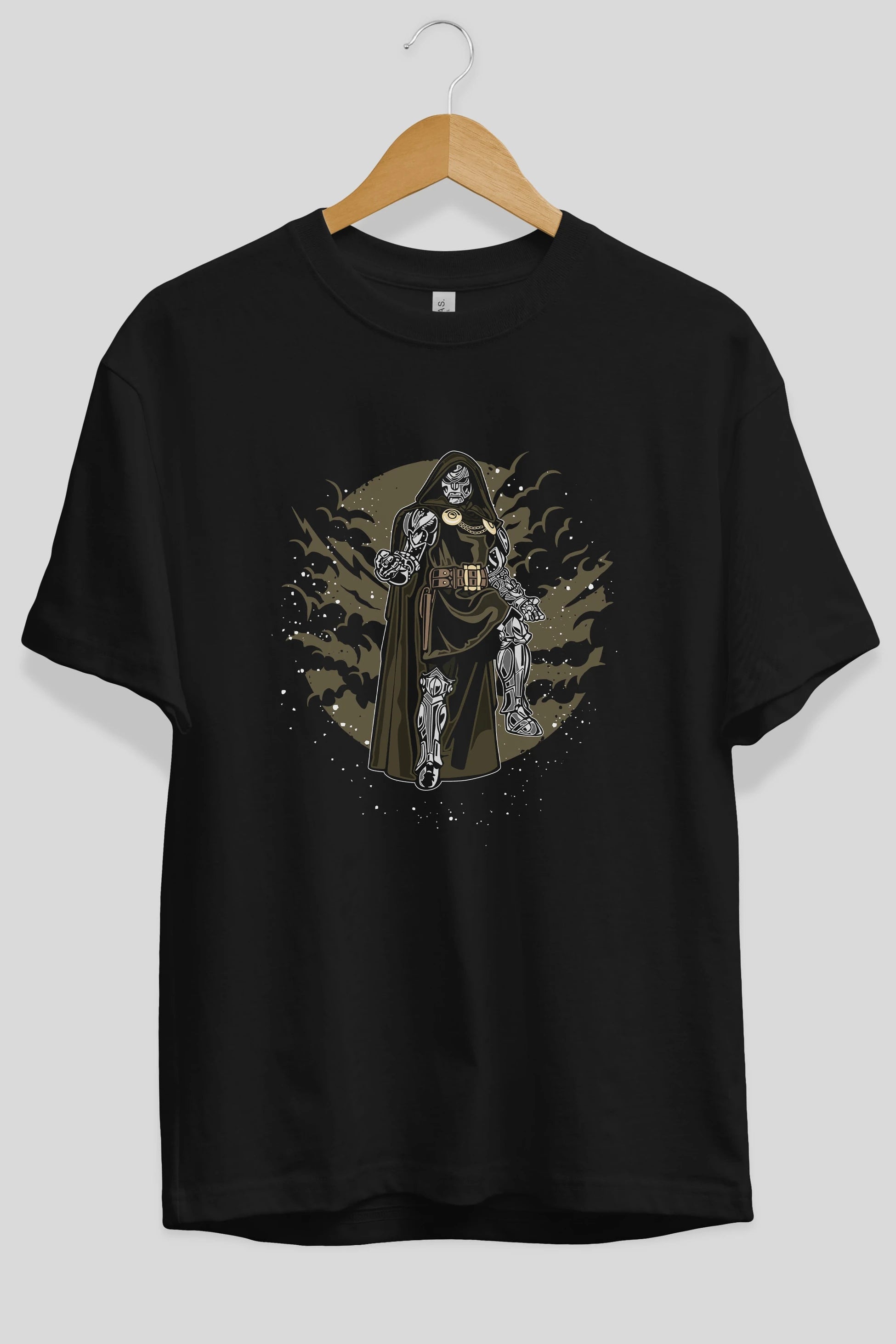 DOCTER DOOM Ön Baskılı Oversize t-shirt Erkek Kadın Unisex %100 Pamuk tişort