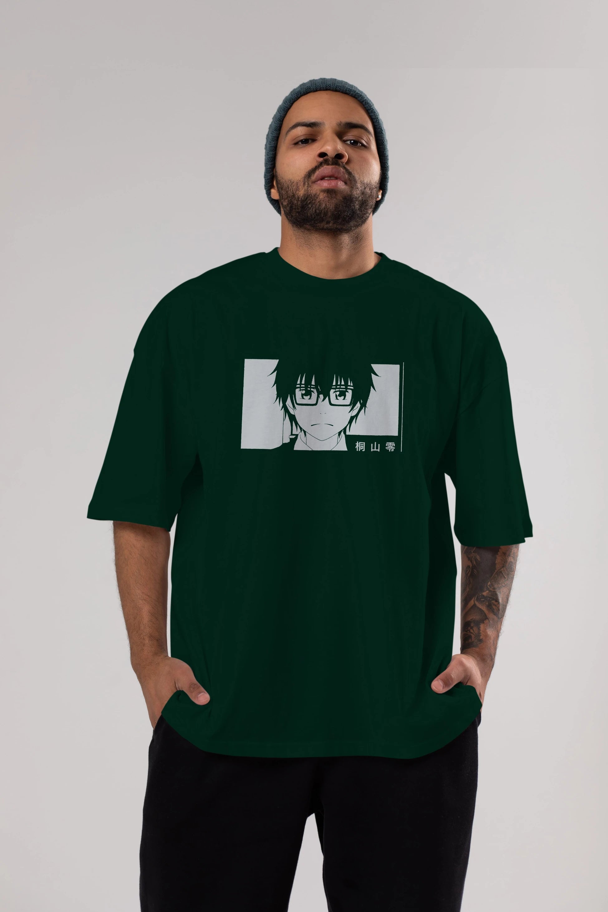 Rei Kiriyama 3 Anime Ön Baskılı Oversize t-shirt %100 pamuk Erkek Kadın Unisex
