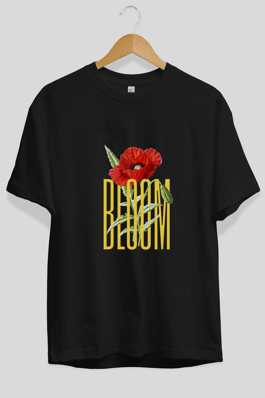 Bloom Flower Ön Baskılı Oversize t-shirt Erkek Kadın Unisex
