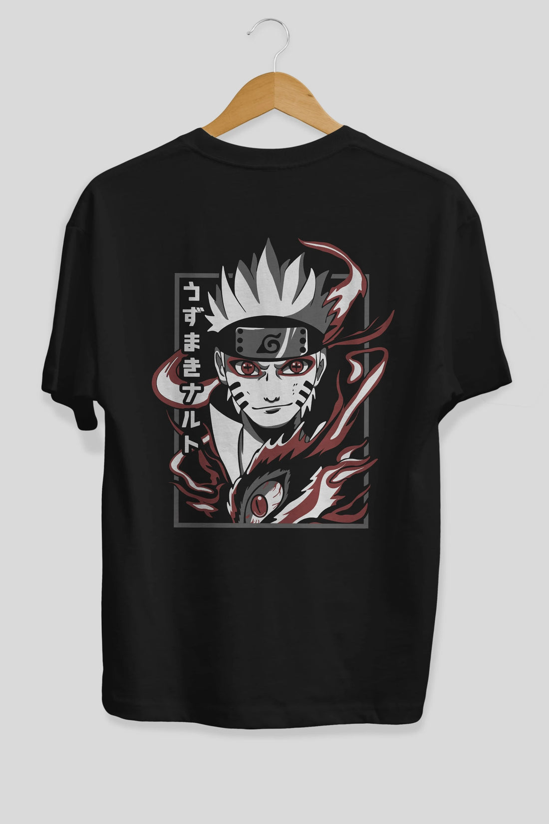 NarutoMod Anime Arka Baskılı Oversize t-shirt Erkek Kadın Unisex