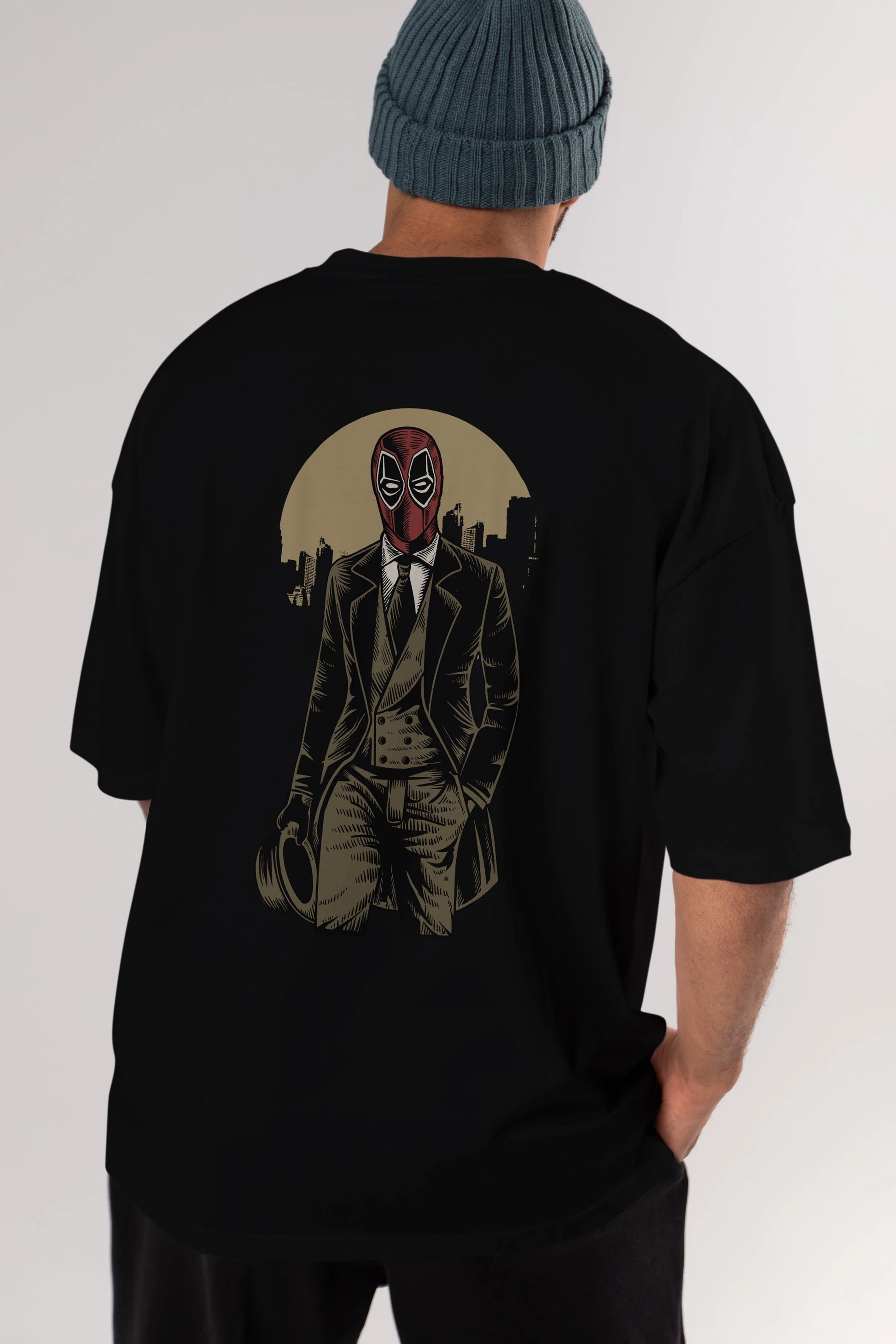 Classic Mercenary Arka Baskılı Oversize t-shirt Erkek Kadın Unisex %100 Pamuk