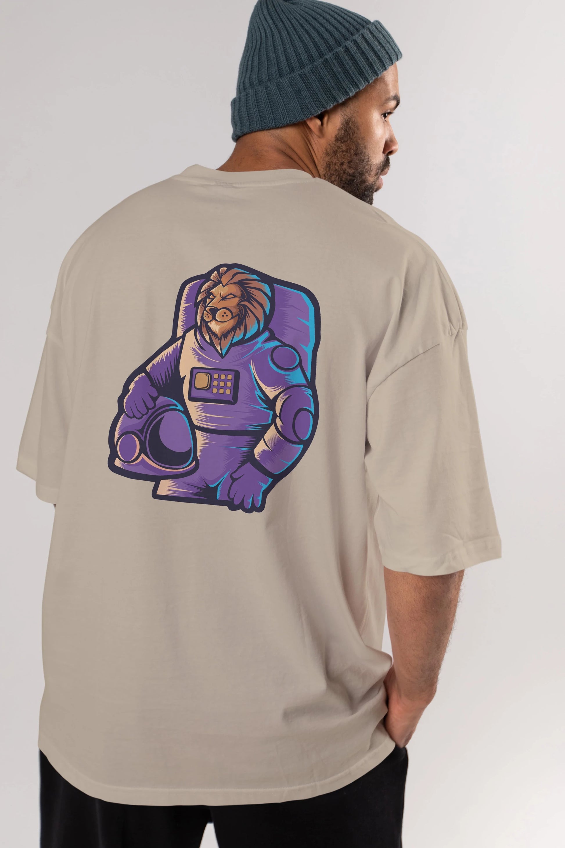 Astroking Arka Baskılı Oversize t-shirt Erkek Kadın Unisex