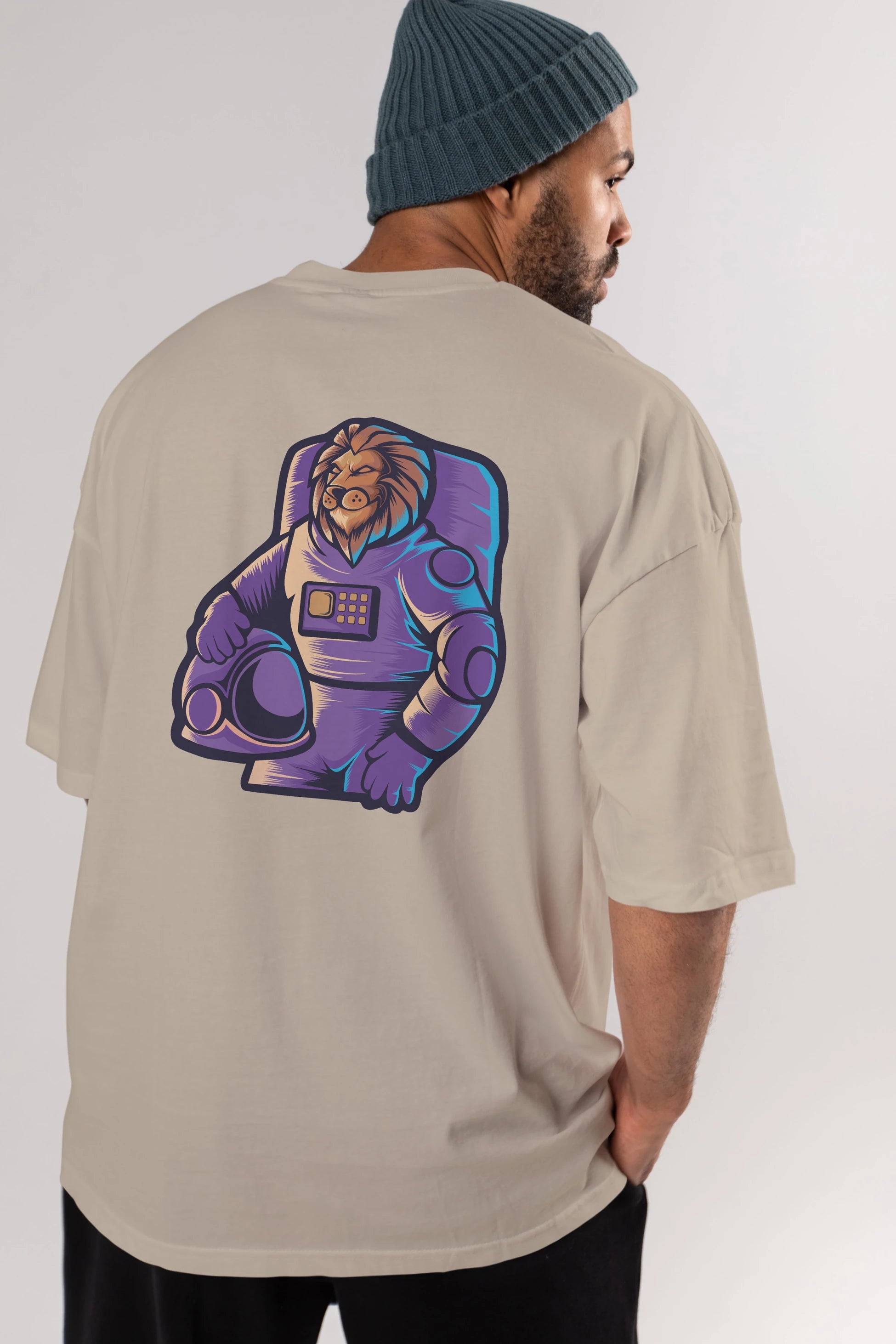 Astroking Arka Baskılı Oversize t-shirt Erkek Kadın Unisex