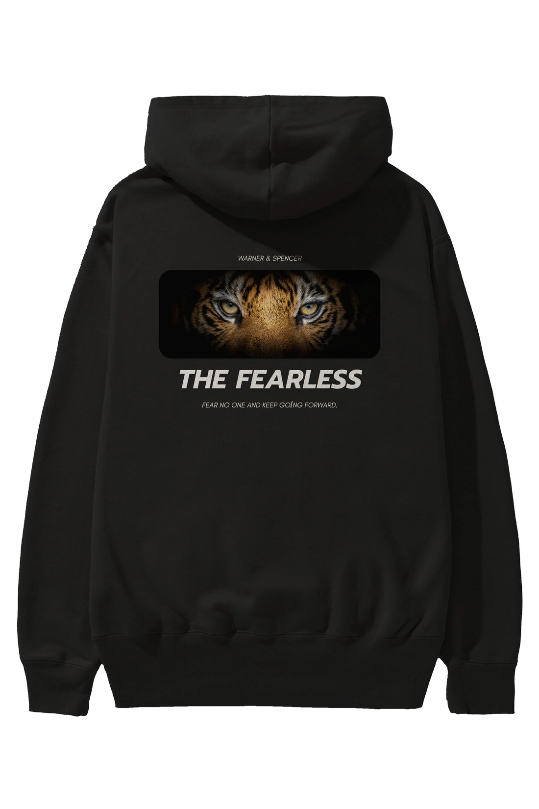 The Fearless Yazılı Arka Baskılı Oversize Hoodie Kapüşonlu Sweatshirt Erkek Kadın Unisex