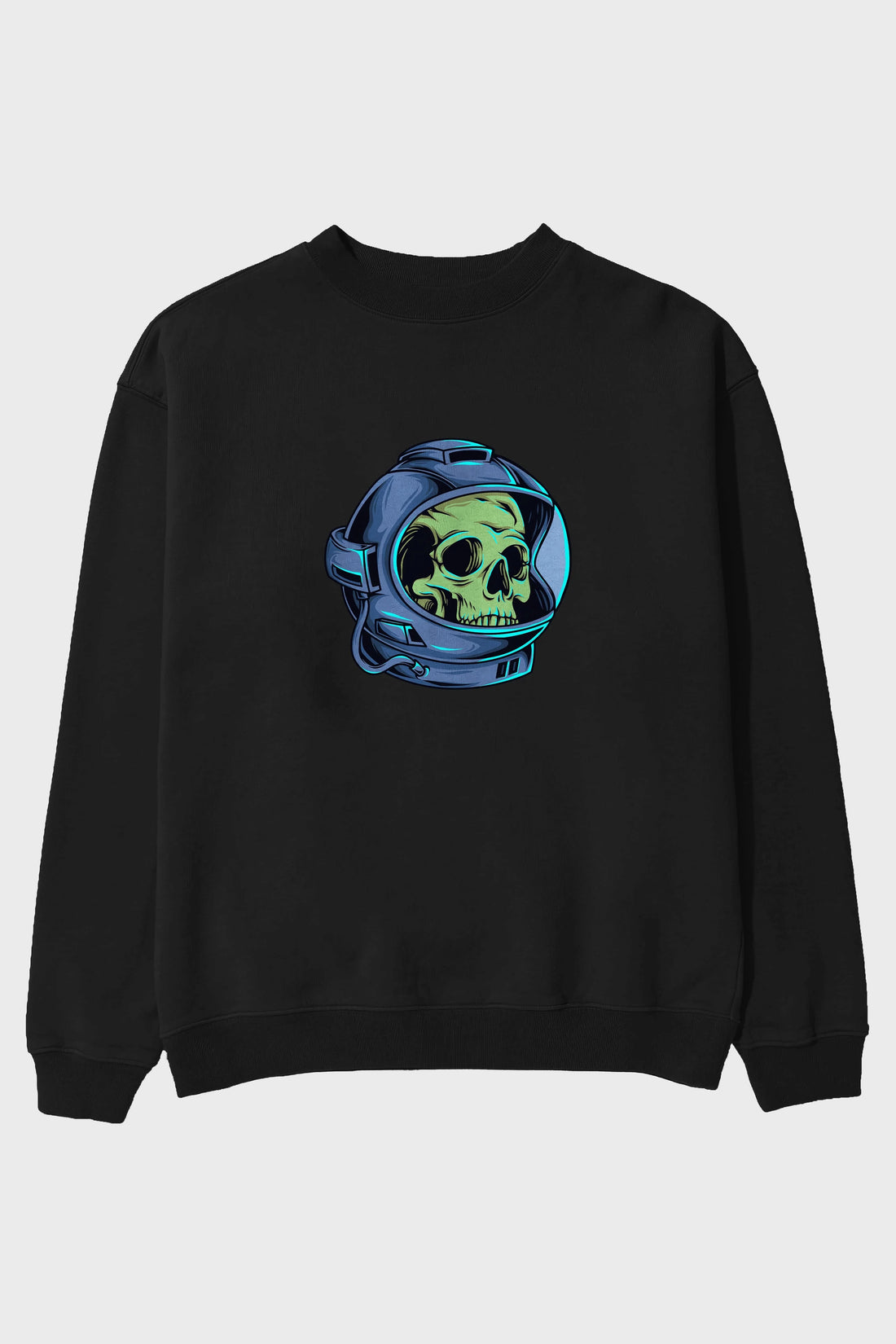 Astroskull Ön Baskılı Oversize Sweatshirt Erkek Kadın Unisex