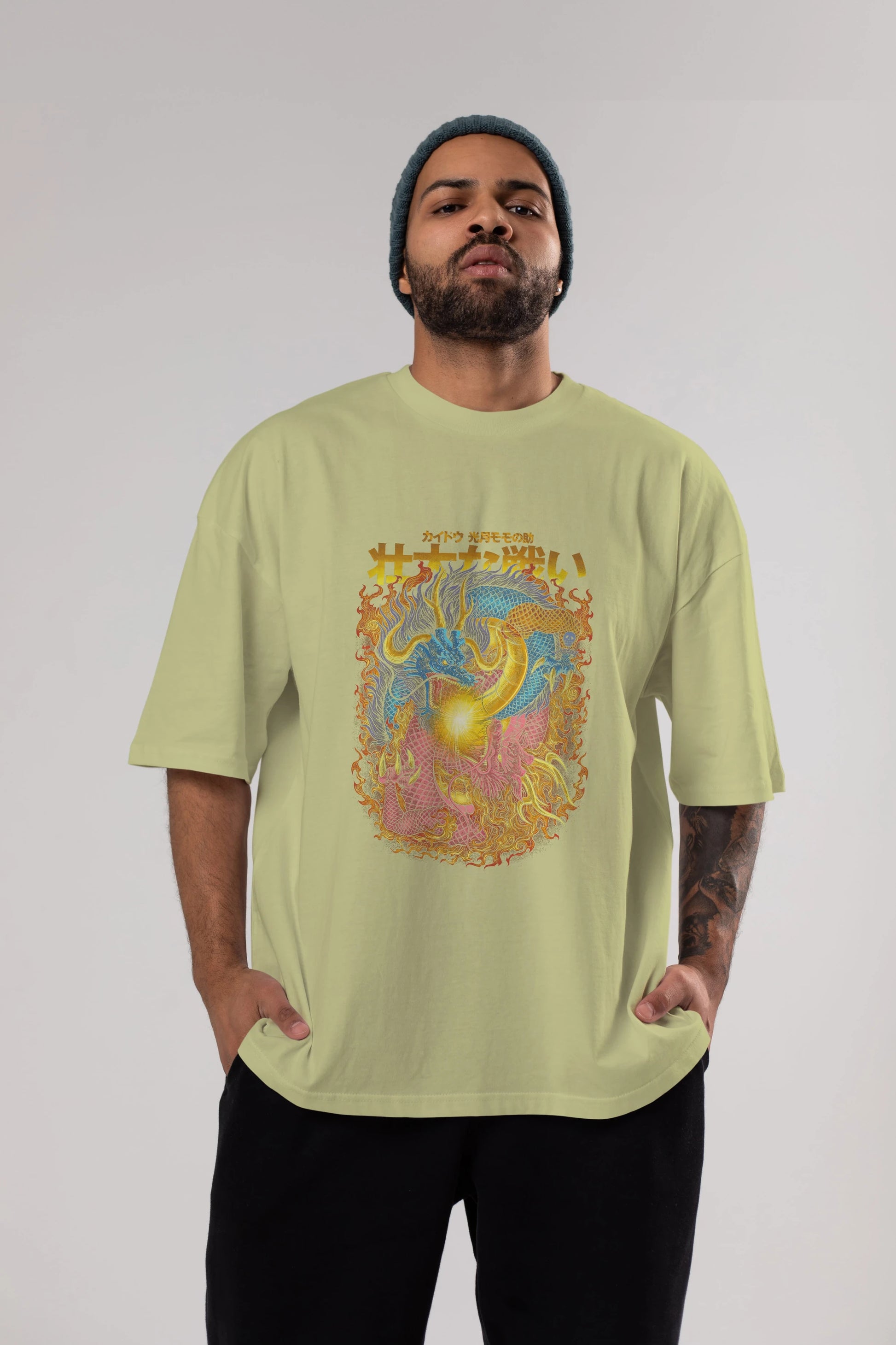 ONE PIECE (4) Anime Ön Baskılı Oversize t-shirt %100 pamuk Erkek Kadın Unisex