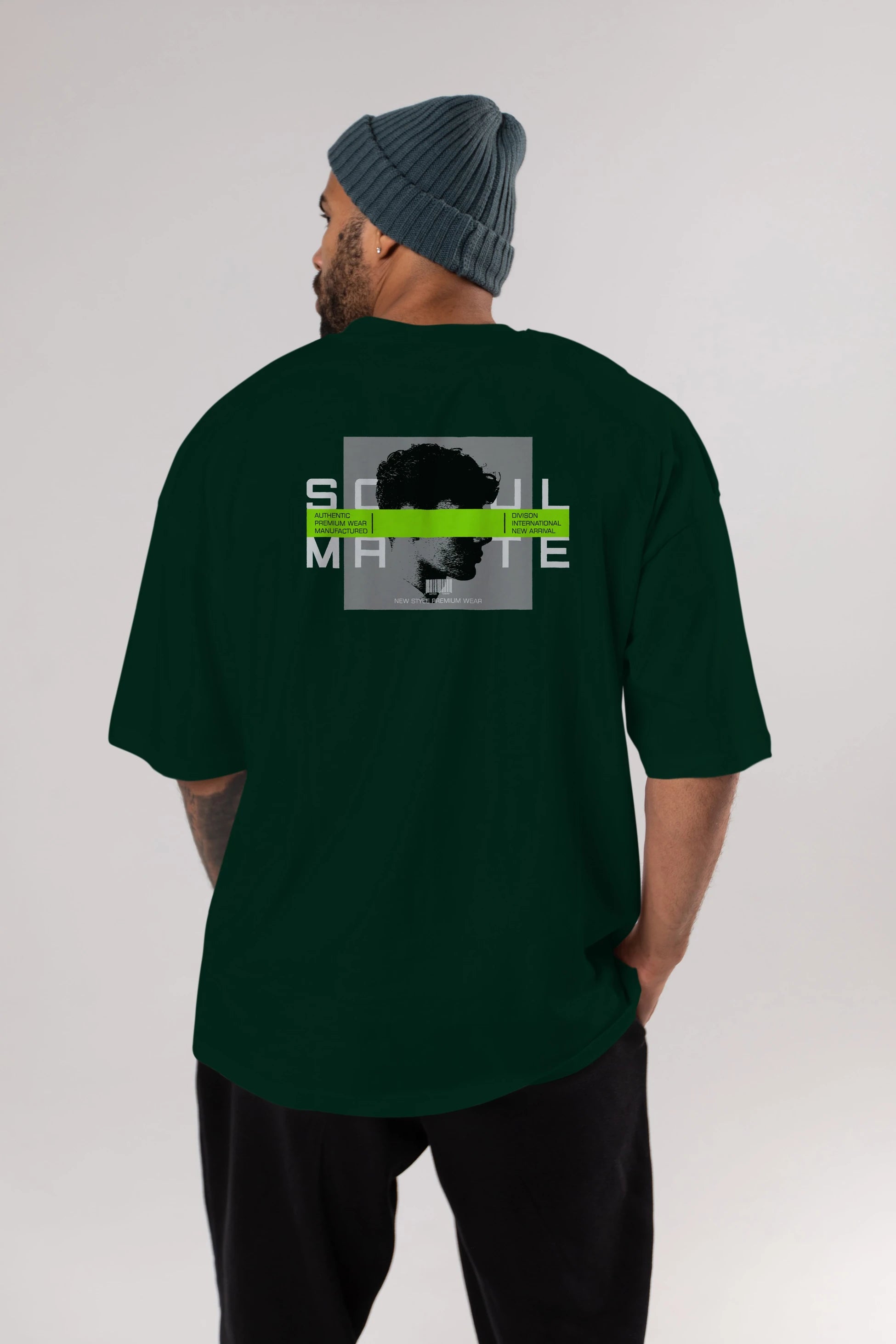 Soul Mate Arka Baskılı Oversize t-shirt Erkek Kadın Unisex