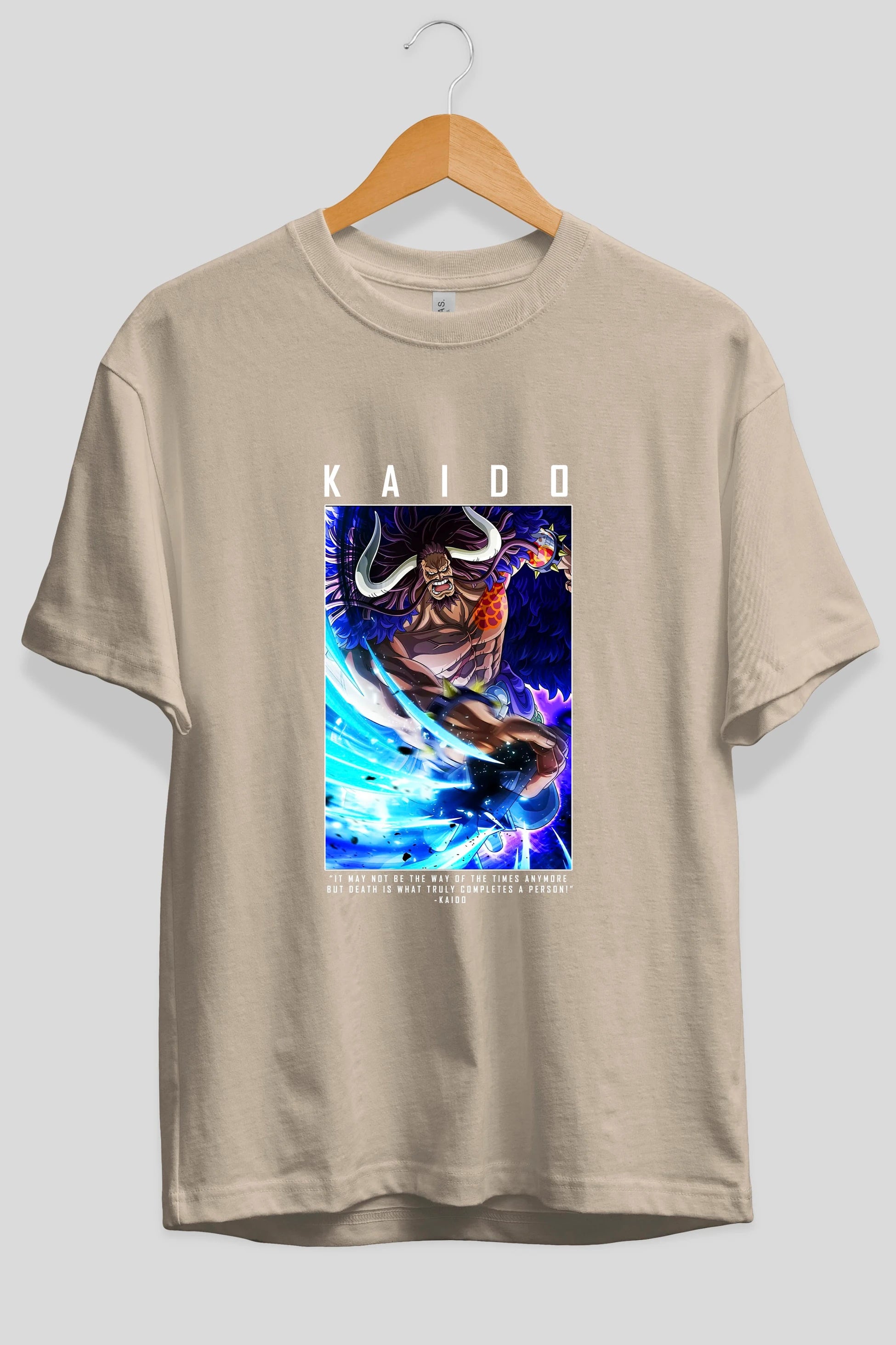 Kaido 2 Anime Ön Baskılı Oversize t-shirt Erkek Kadın Unisex