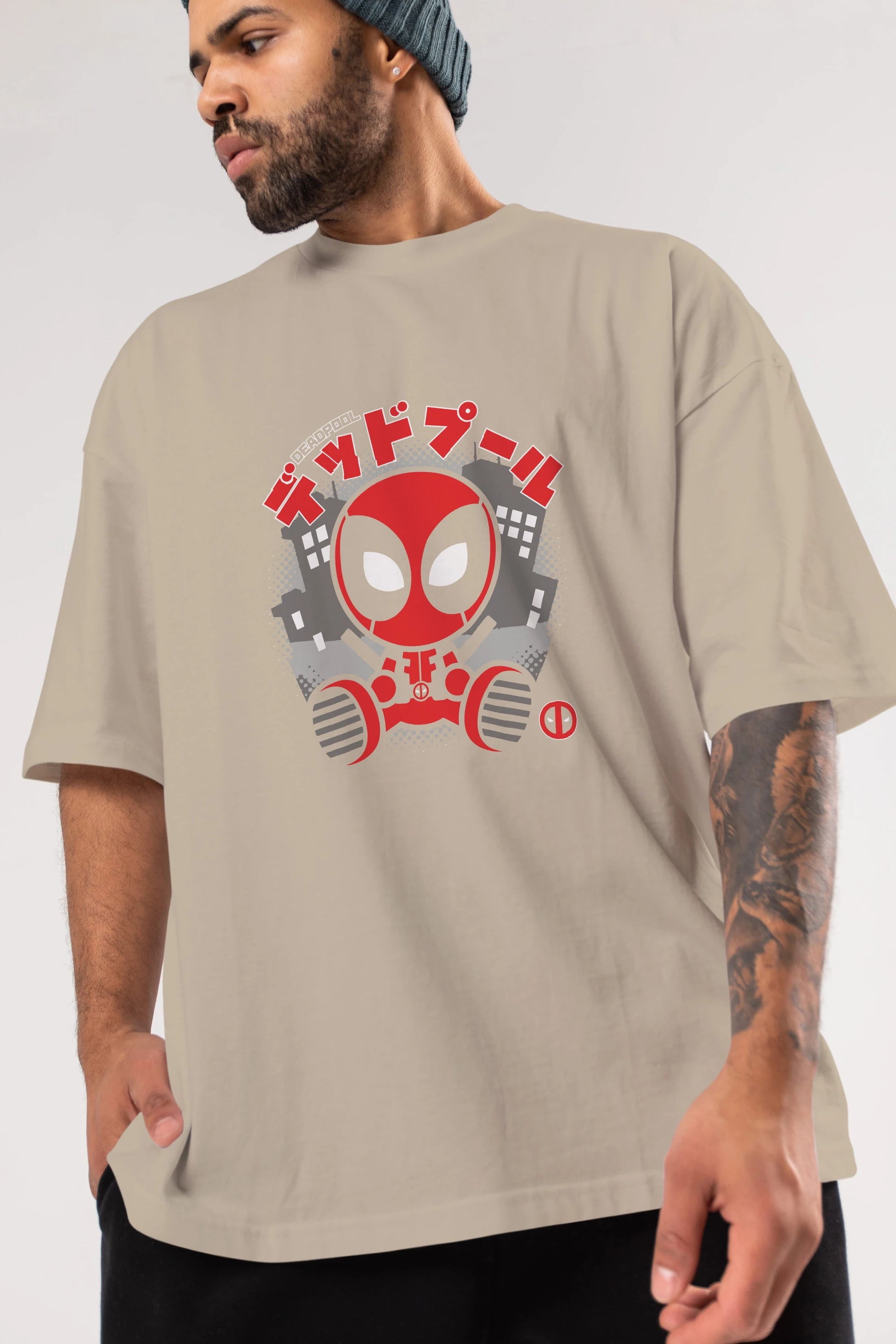 Deadpool (15) Ön Baskılı Oversize t-shirt Erkek Kadın Unisex %100 Pamuk Bisiklet Yaka tişort