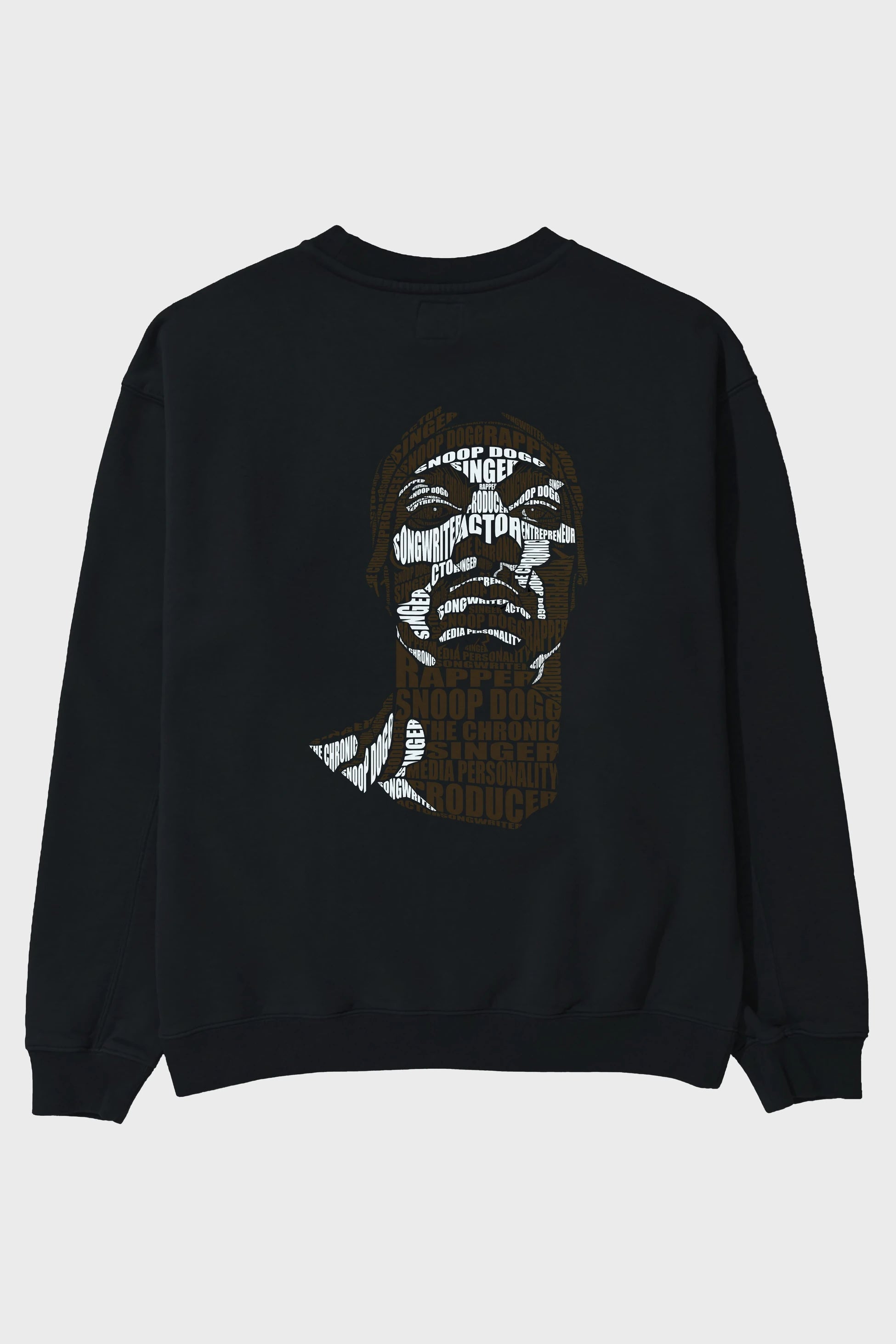 Snoop Dogg Calligram Arka Baskılı Oversize Sweatshirt Erkek Kadın Unisex