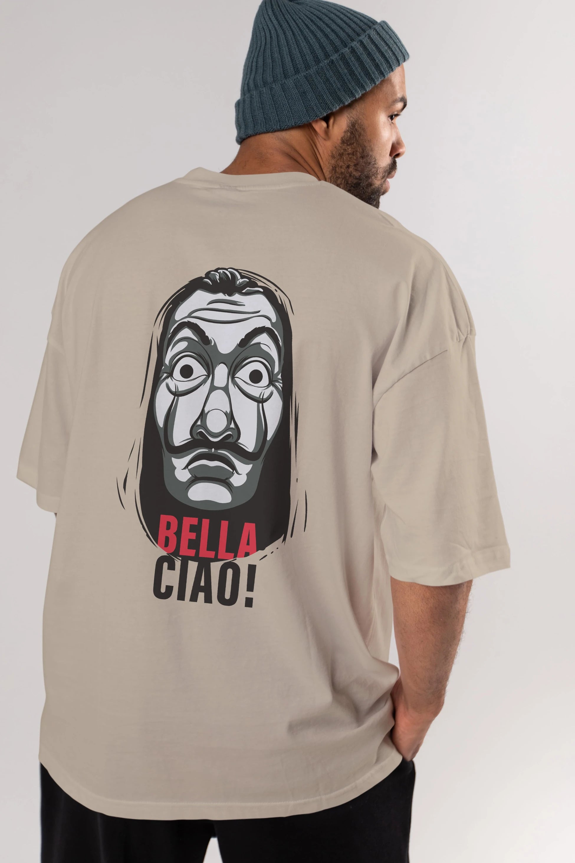 La Casa De Papel (12) Arka Baskılı Oversize t-shirt Erkek Kadın Unisex %100 Pamuk Bisiklet Yaka tişort