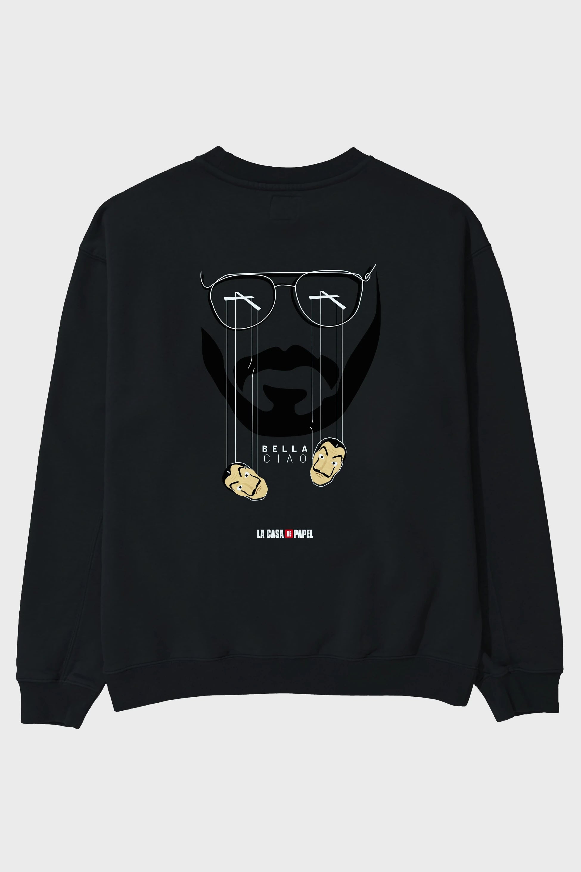 La Casa De Papel (11) Arka Baskılı Oversize Sweatshirt Erkek Kadın Unisex