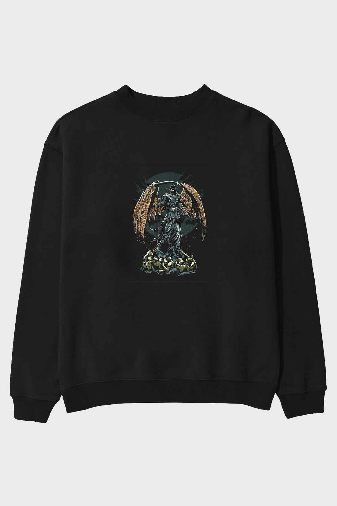 Darkness Ön Baskılı Oversize Sweatshirt Erkek Kadın Unisex