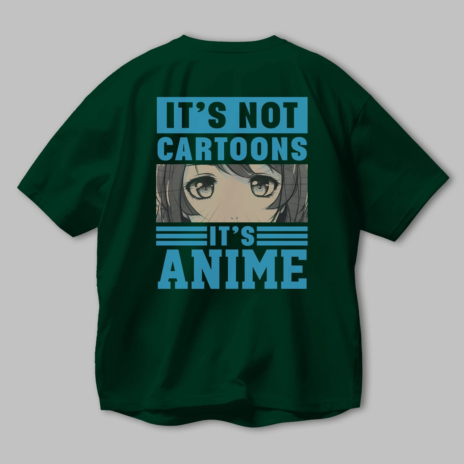 Its Anime Anime Arka Baskılı Oversize t-shirt Erkek Kadın Unisex %100 pamuk tişort
