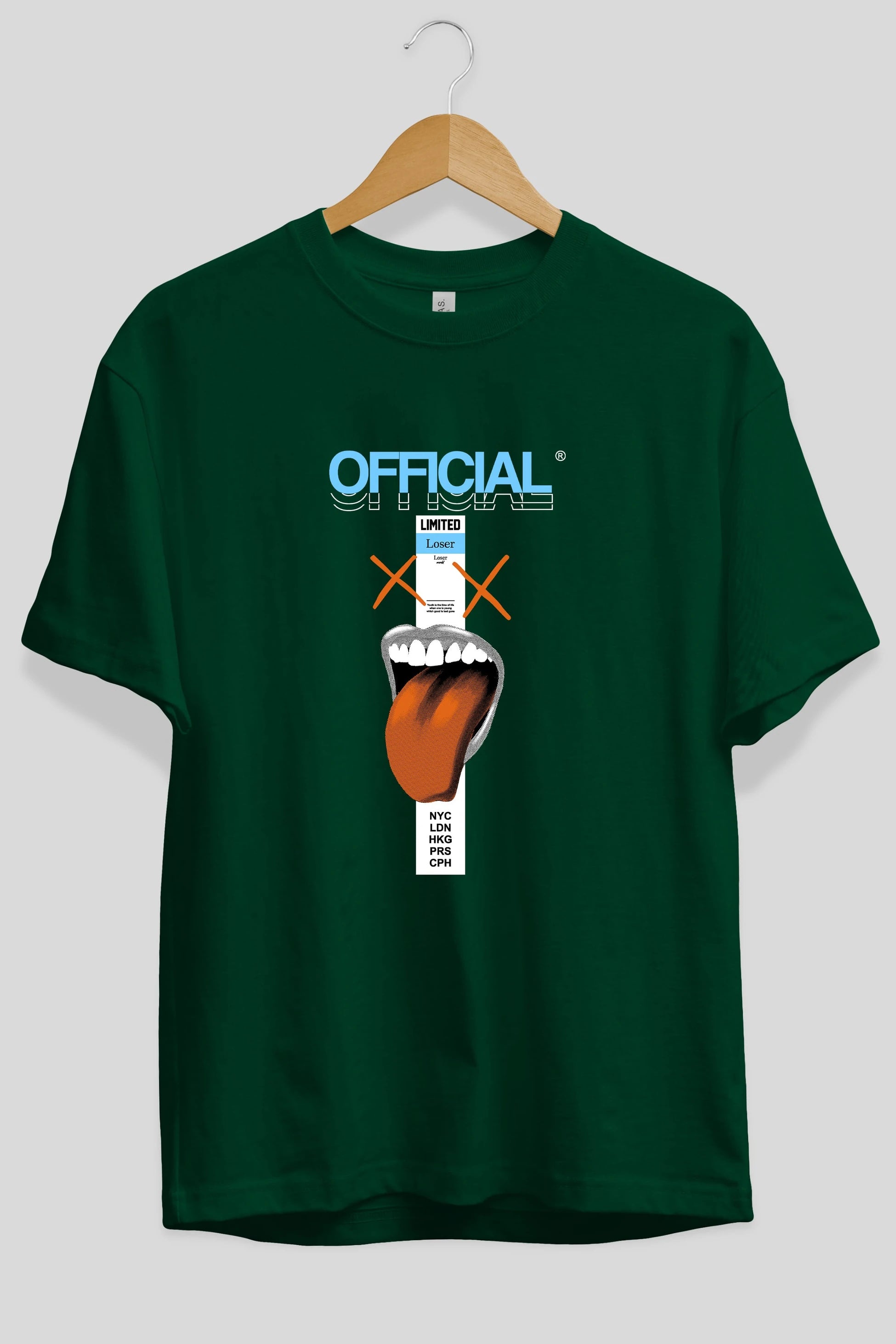 Official Loser Ön Baskılı Oversize t-shirt Erkek Kadın Unisex