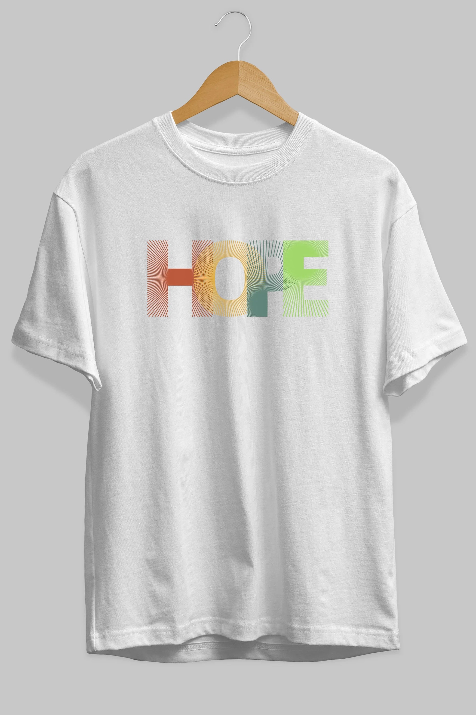 Hope Ön Baskılı Oversize t-shirt Erkek Kadın Unisex