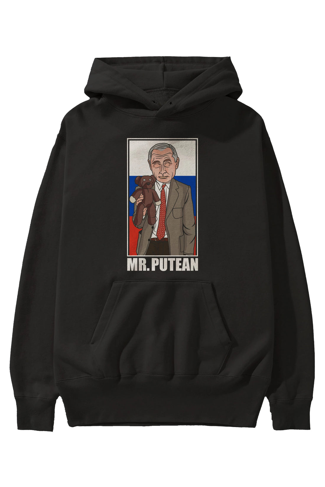 Mr Putean Ön Baskılı Hoodie Oversize Kapüşonlu Sweatshirt Erkek Kadın Unisex