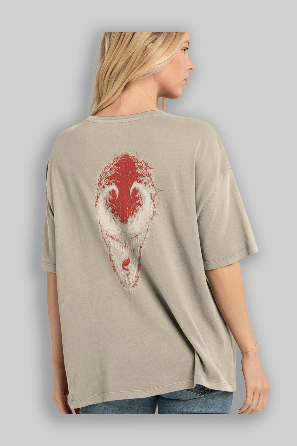 Venom (12) Arka Baskılı Oversize t-shirt Erkek Kadın Unisex %100 Pamuk Bisiklet Yaka tişort