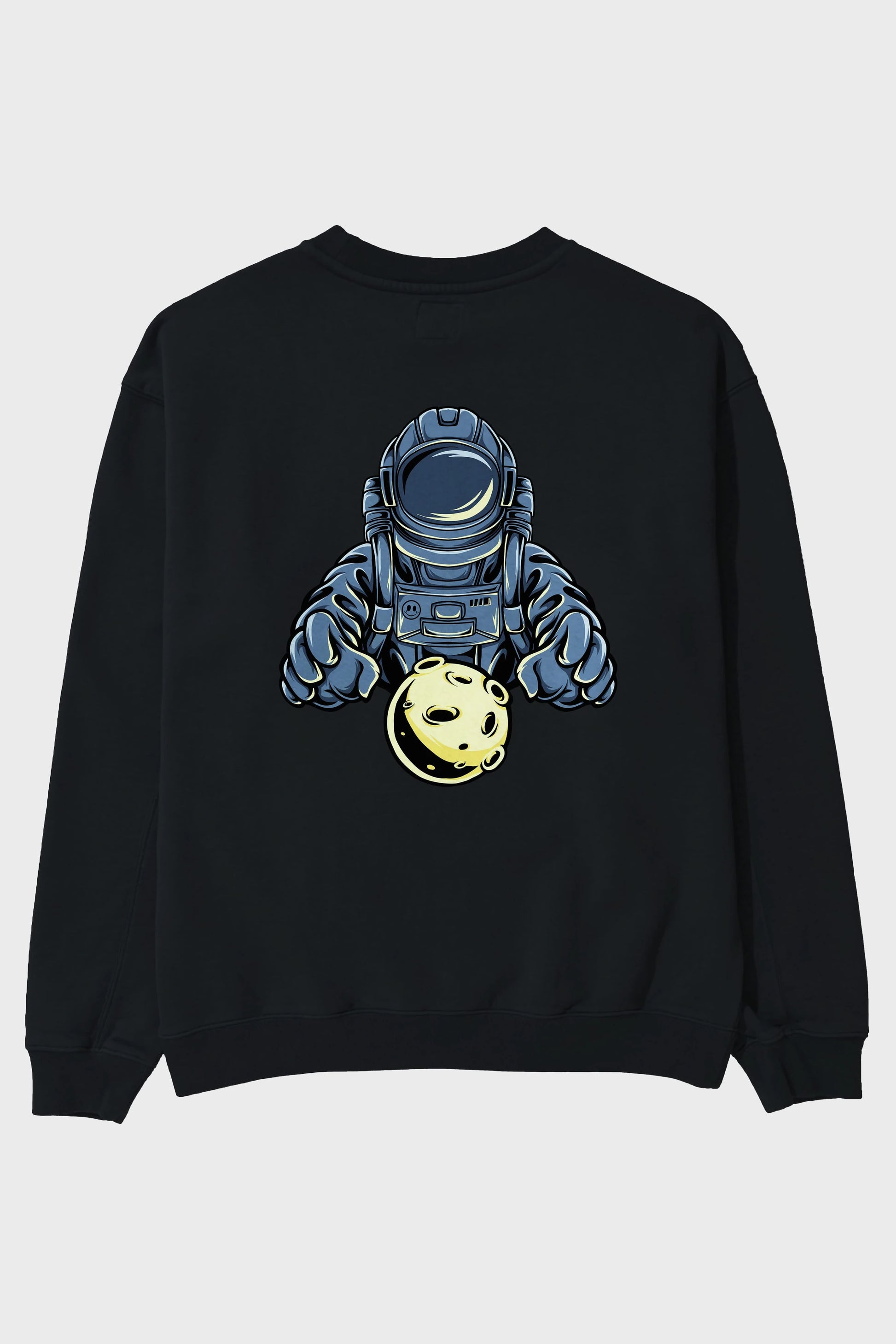 Astromoon tshirt Arka Baskılı Oversize Sweatshirt Erkek Kadın Unisex