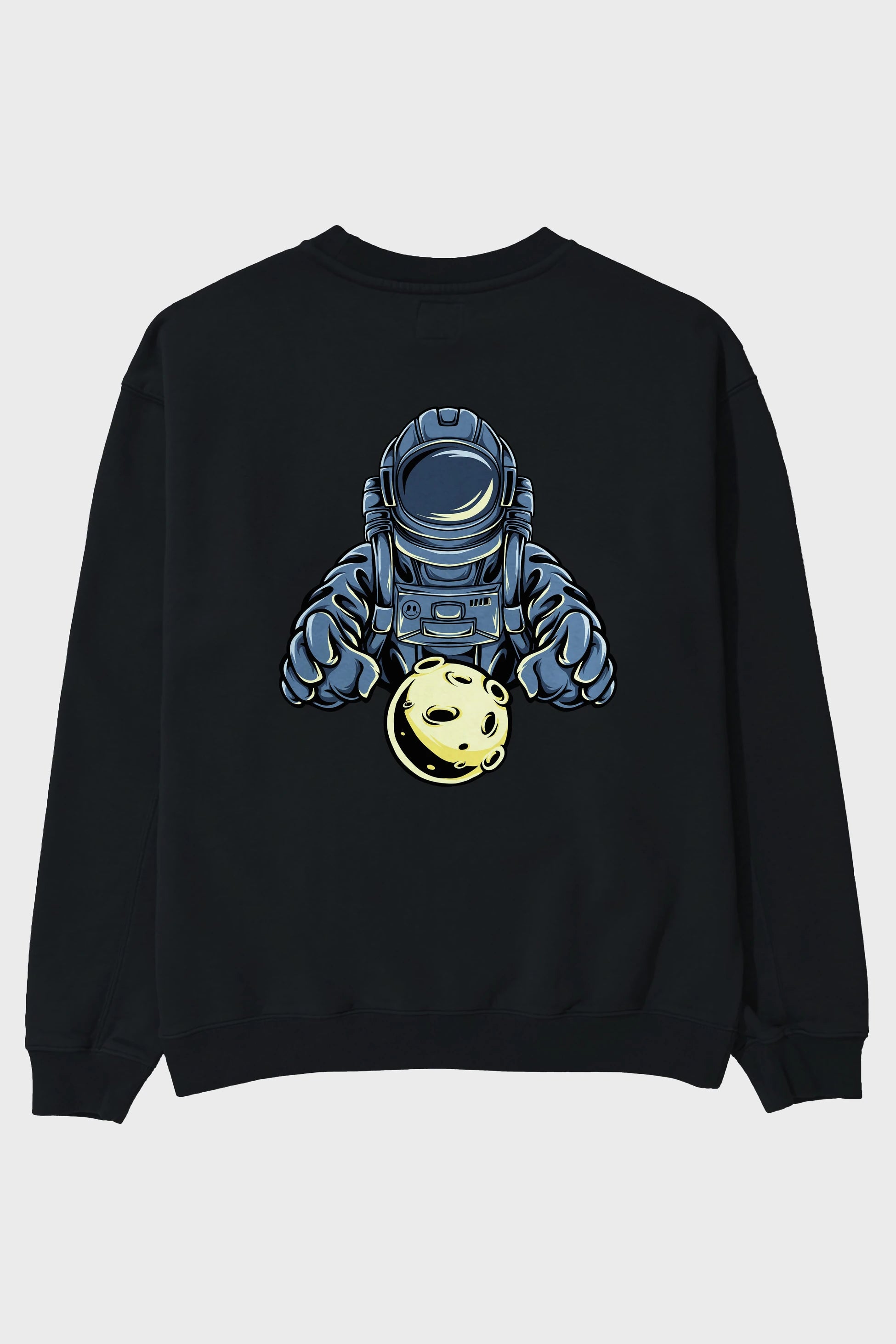 Astromoon tshirt Arka Baskılı Oversize Sweatshirt Erkek Kadın Unisex