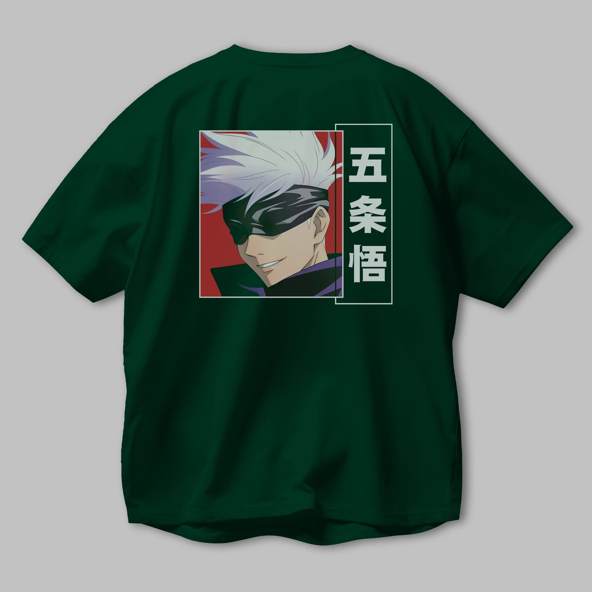 SATORU GOJO Anime Arka Baskılı Oversize t-shirt Erkek Kadın Unisex