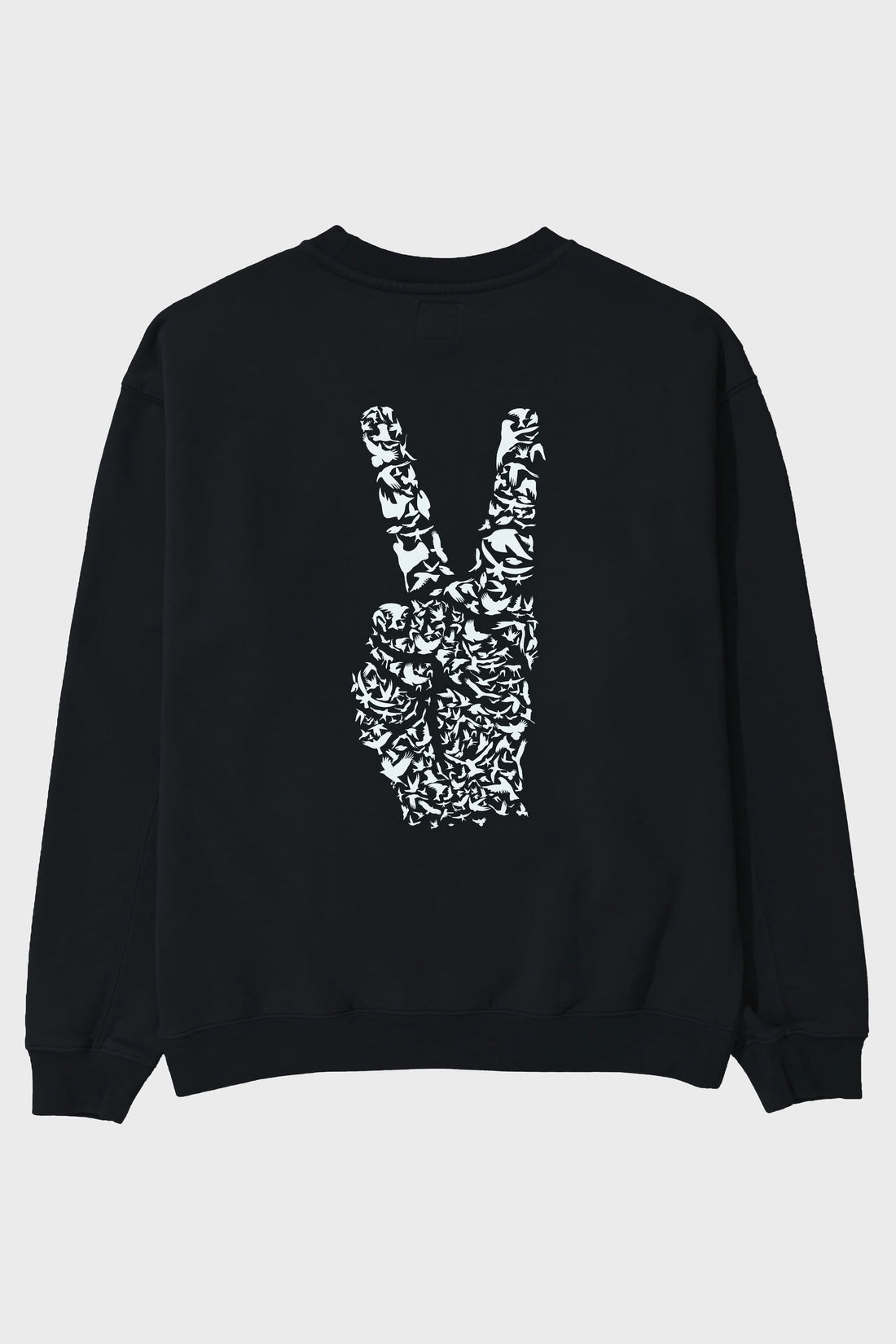 Peace Arka Baskılı Oversize Sweatshirt Erkek Kadın Unisex