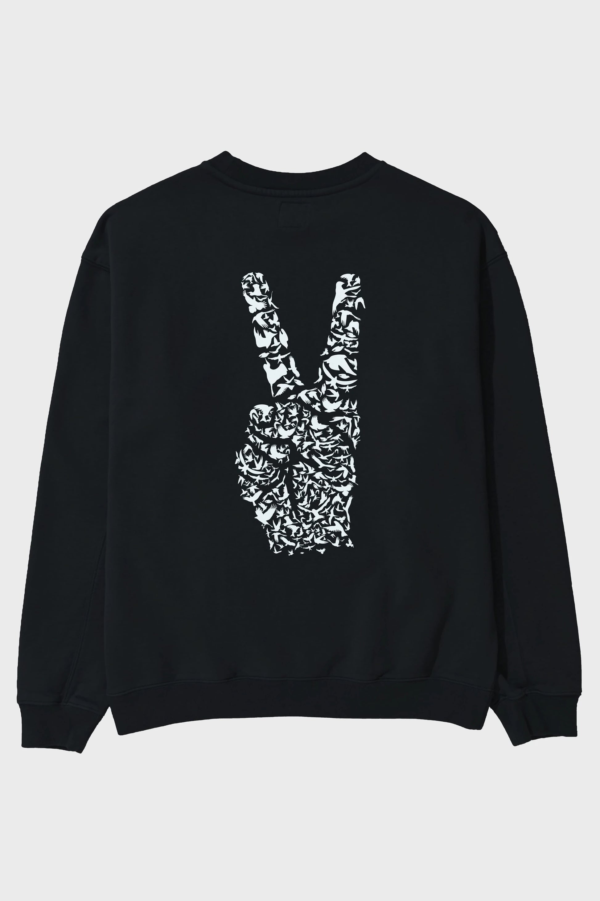Peace Arka Baskılı Oversize Sweatshirt Erkek Kadın Unisex