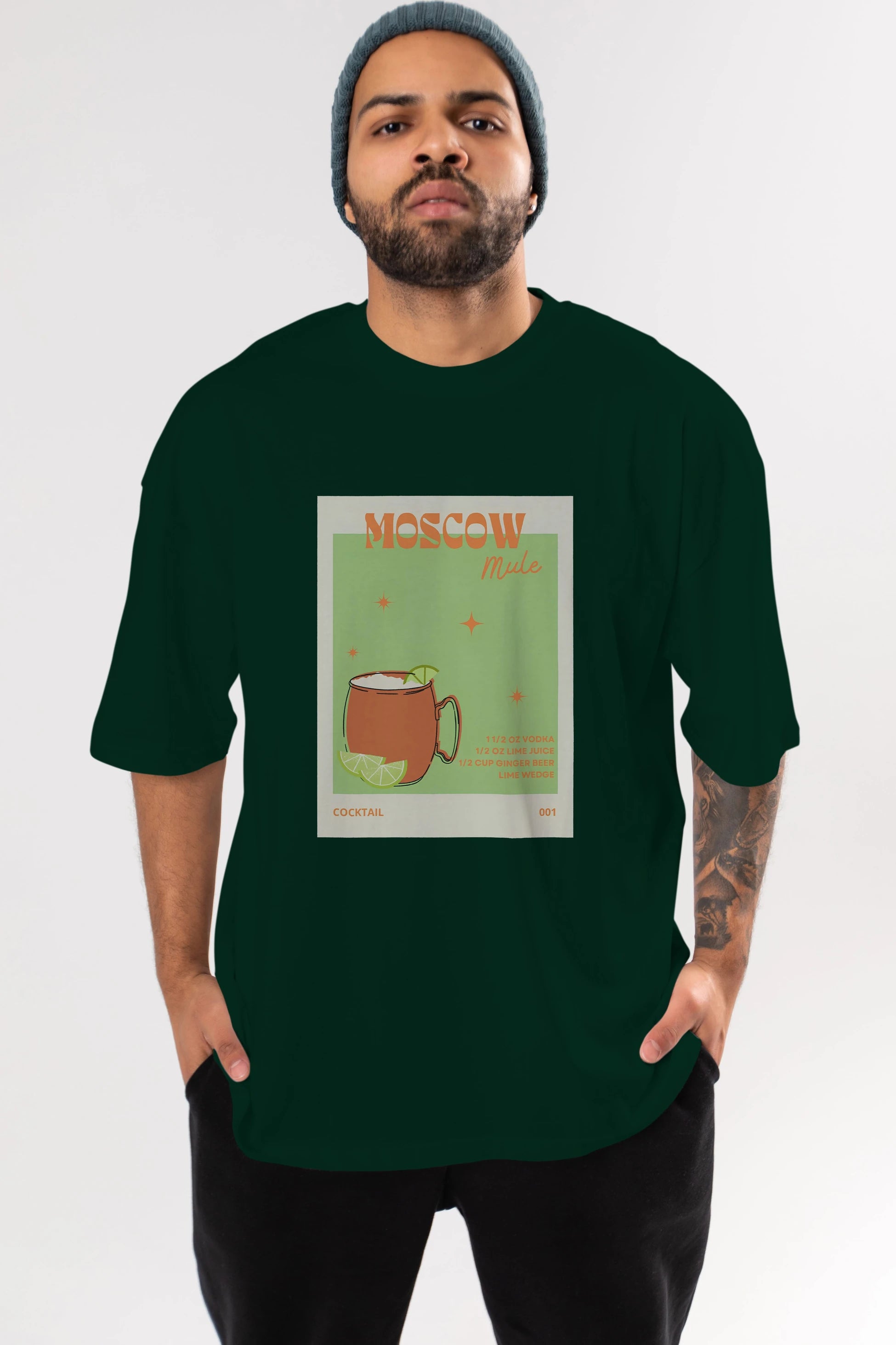 Moscow Mule 2 Ön Baskılı Oversize t-shirt Erkek Kadın Unisex %100 Pamuk Bisiklet Yaka tişort