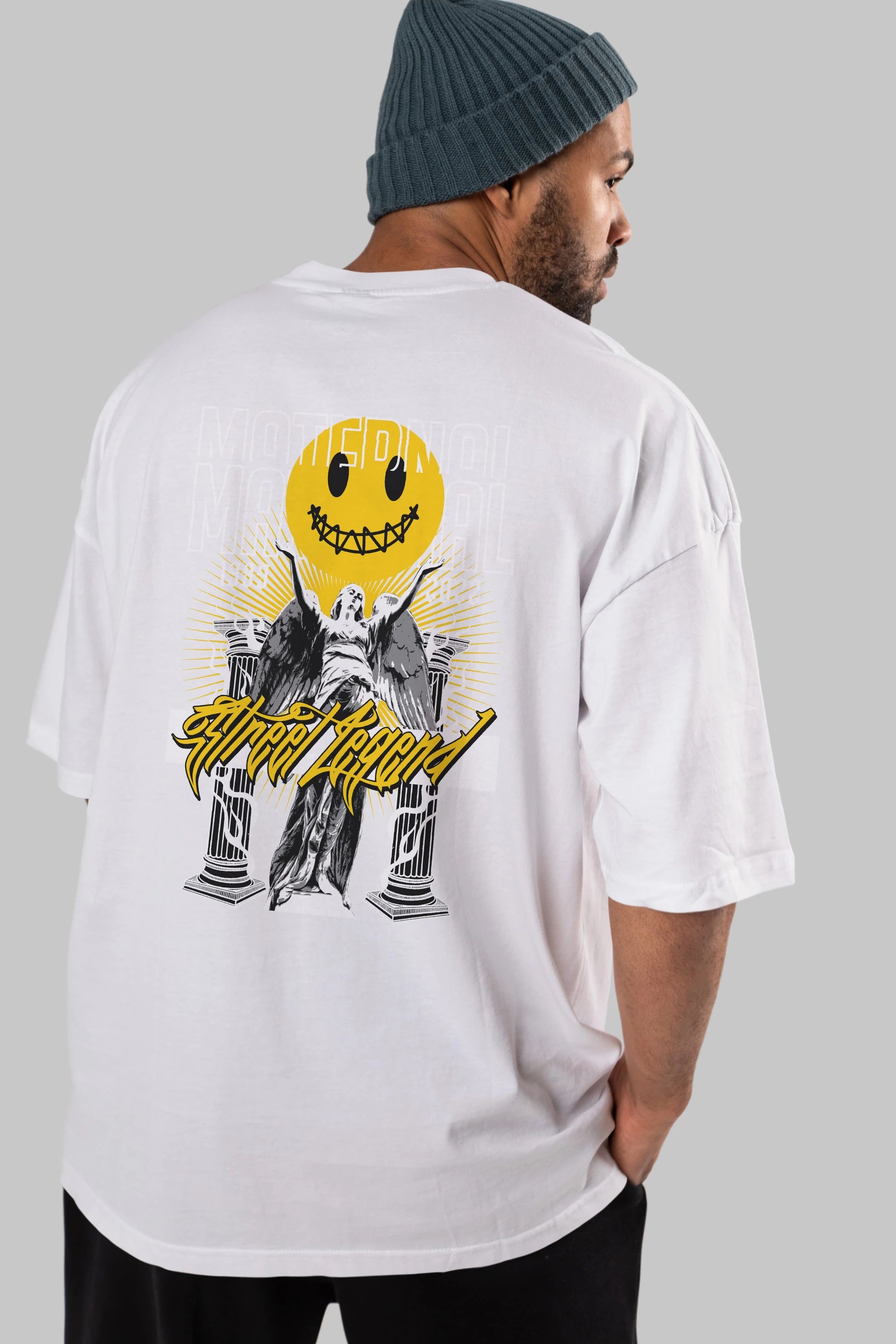 Maternal Street Legend Arka Baskılı Oversize t-shirt Erkek Kadın Unisex