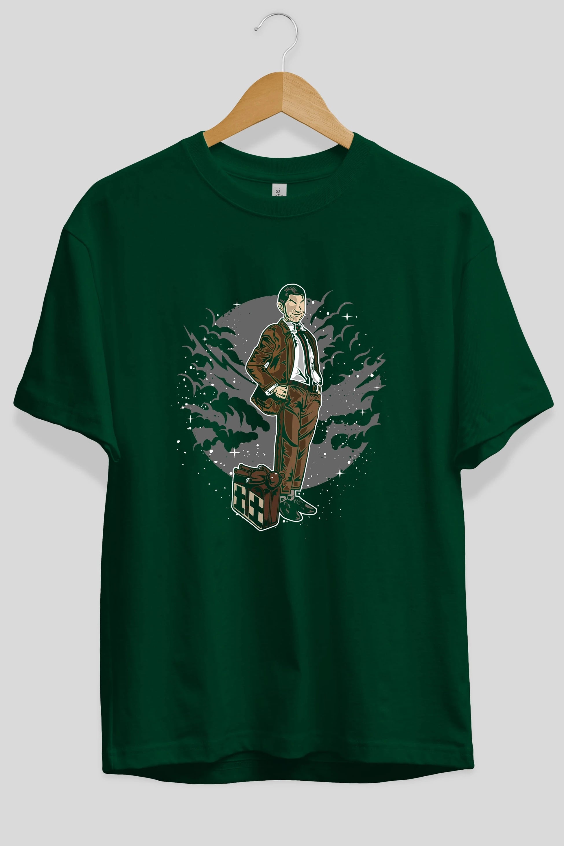 Mr Bean Ön Baskılı Oversize t-shirt Erkek Kadın Unisex %100 Pamuk tişort