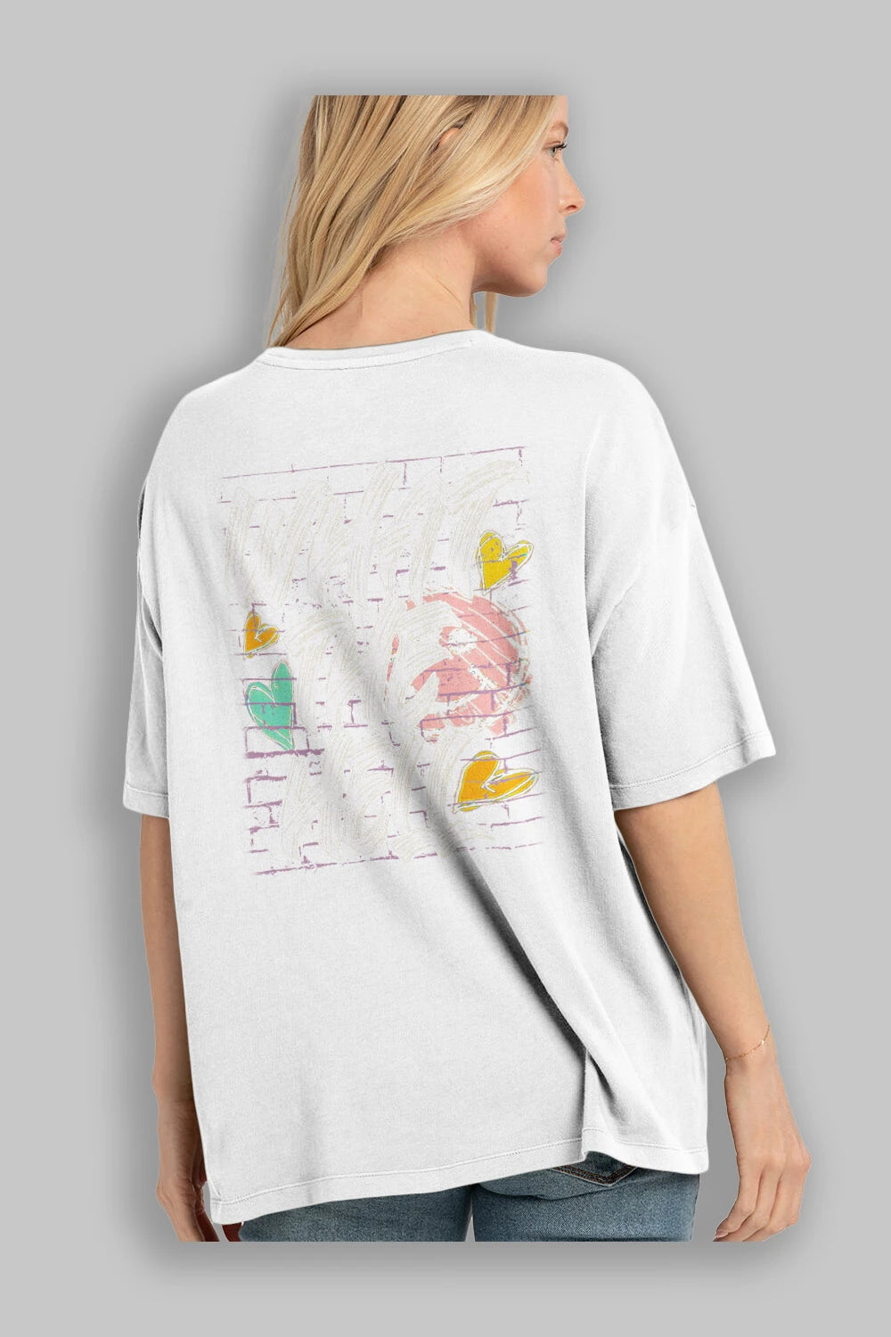 What The Hell Arka Baskılı Oversize t-shirt Erkek Kadın Unisex