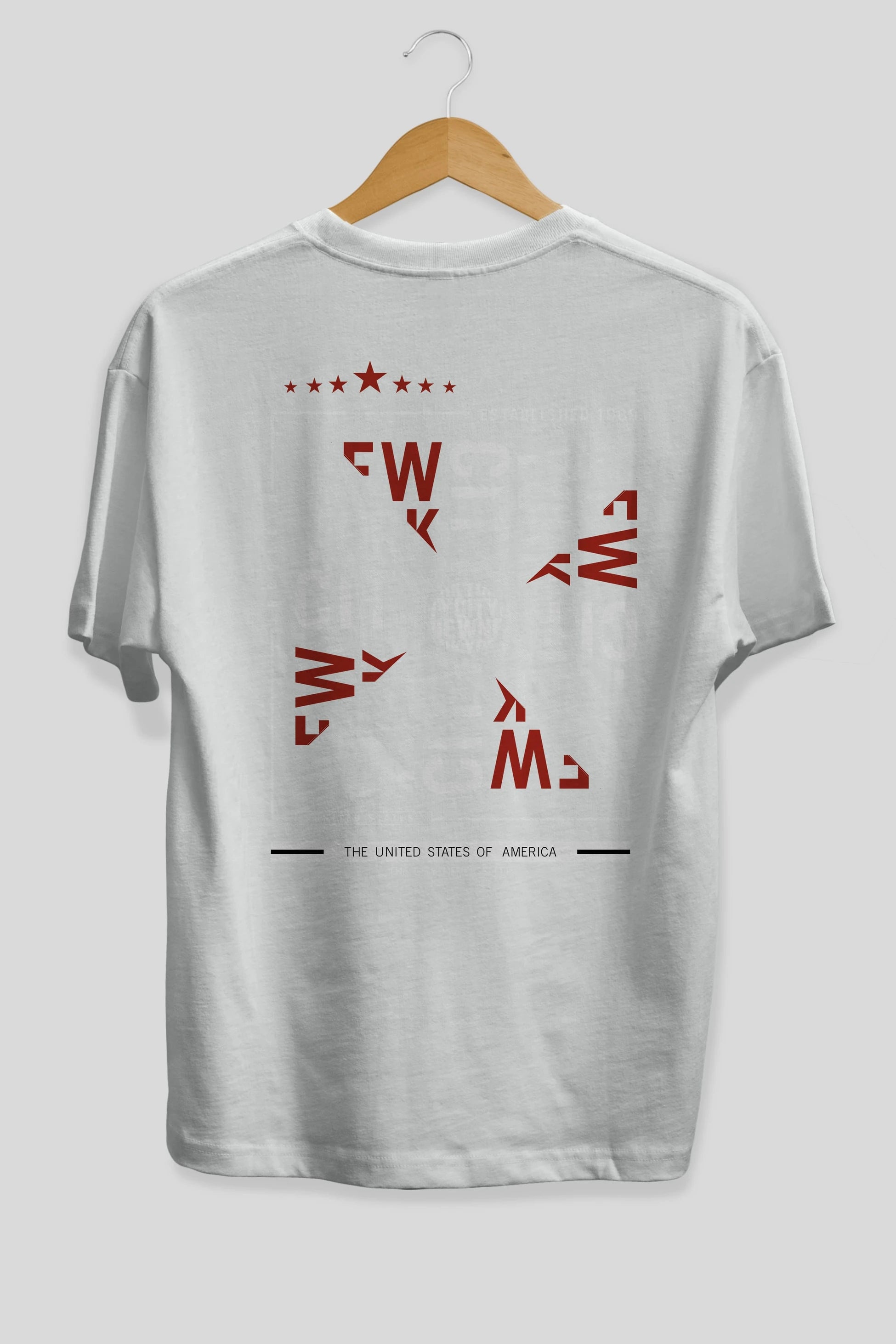 New York Style 2 Arka Baskılı Oversize t-shirt Erkek Kadın Unisex